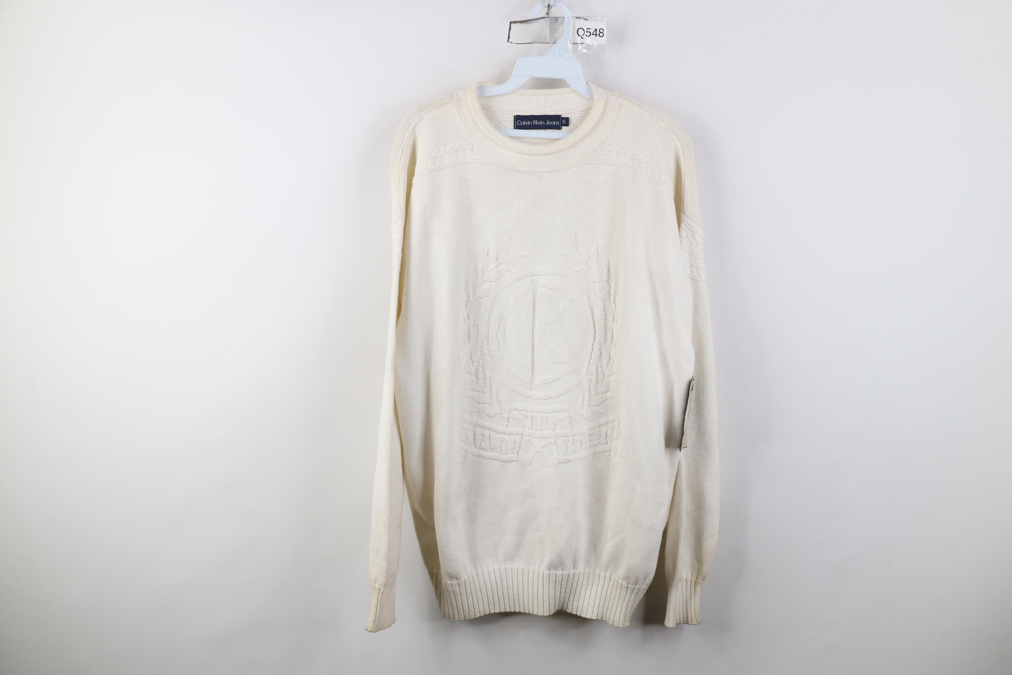 Calvin Klein Deadstock Vintage 90s Calvin Klein Marled Knit Sweater USA Size S / US 4 / IT 40 - 1 Thumbnail