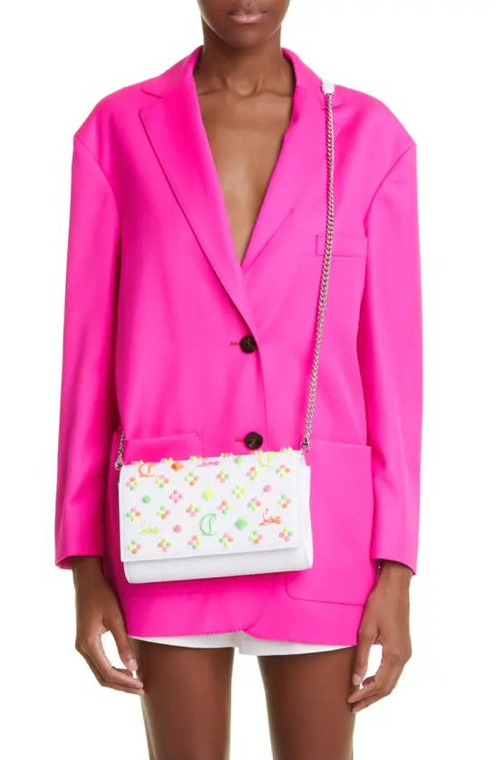 Christian Louboutin CHRISTIAN LOUBOUTIN Paloma white kaleidoscopic studs bag Size ONE SIZE - 3 Thumbnail