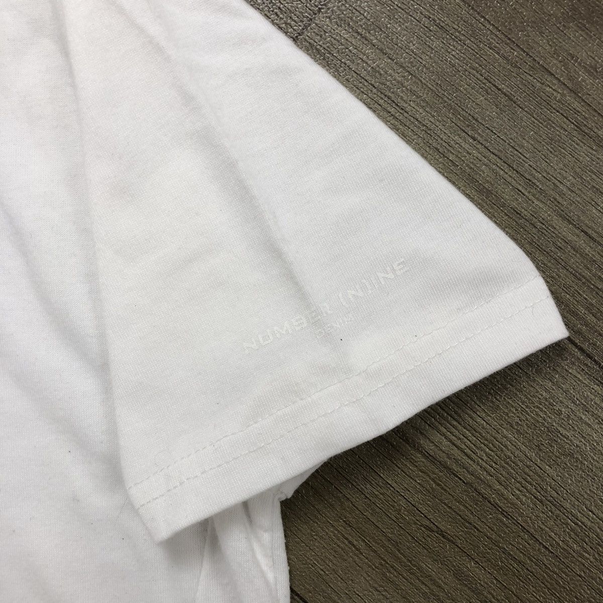 Japanese Brand × Number (N)ine × Takahiromiyashita The Soloist. Vintage Number (N)ine Denim Music White V-Neck Tee Size US M / EU 48-50 / 2 - 5 Thumbnail
