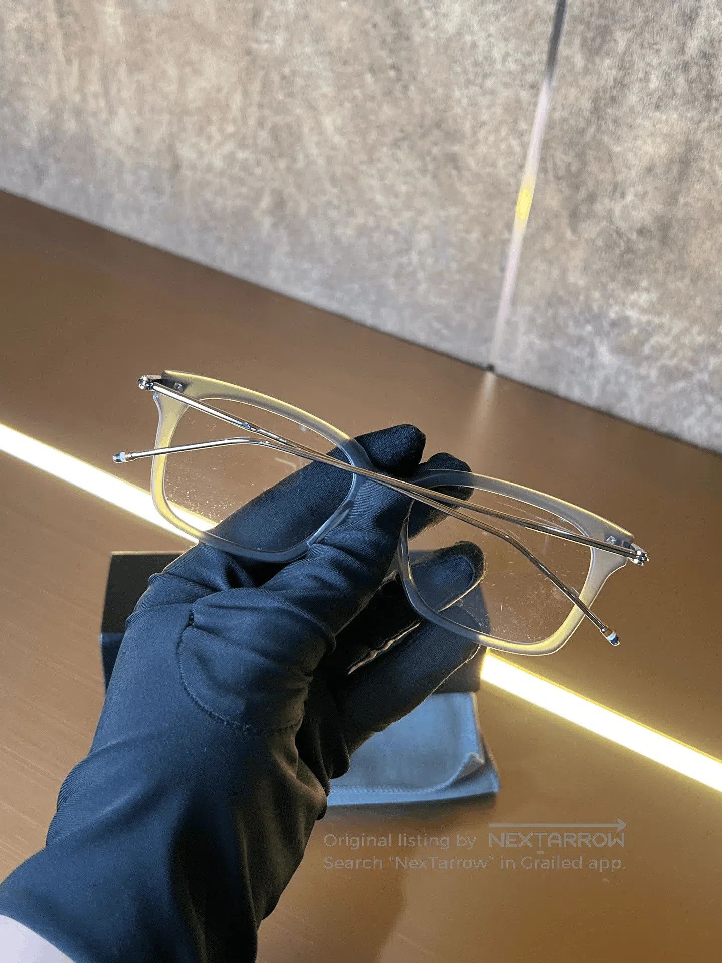 Thom Browne Thom Browne 701 Eyeglasses. Size ONE SIZE - 4 Thumbnail