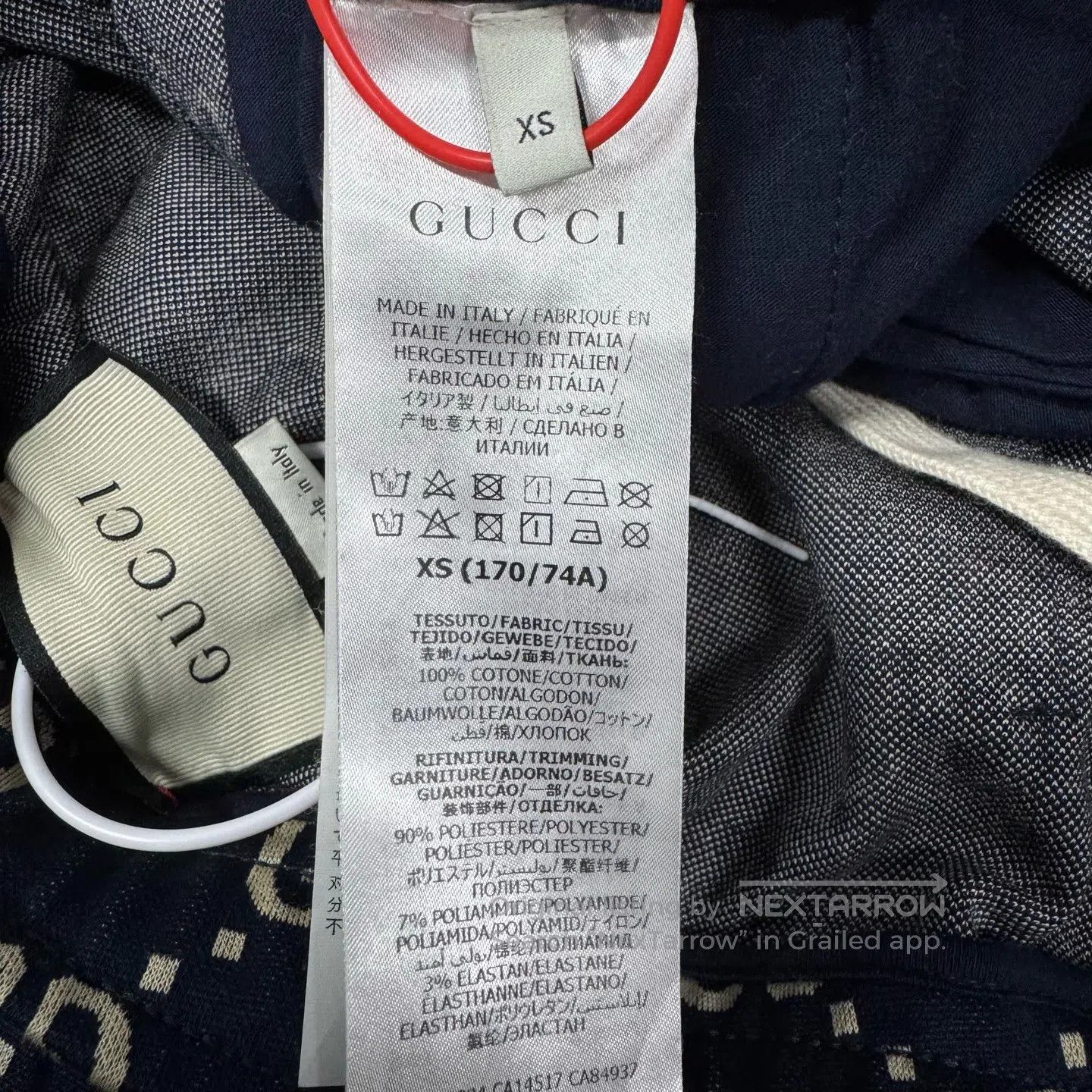 Gucci Guicci size xs Blue-black double-G logo printed on the wais Size US 26 / EU 42 - 6 Thumbnail