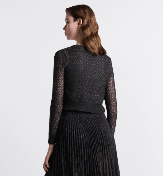 Dior o1w1db10925 444W01 Twinset Sweater in Black Size XS / US 0-2 / IT 36-38 - 8 Thumbnail