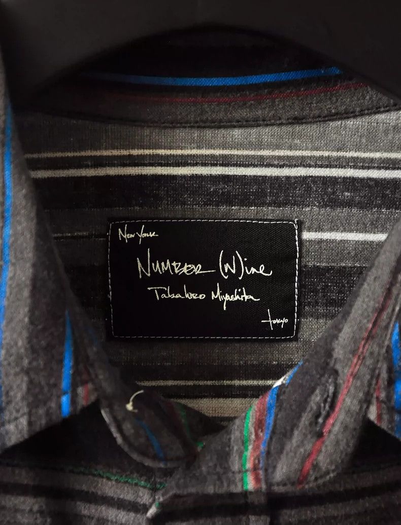 Number (N)ine Number (N)ineOrtega 05AW diamond embroidered long-sleeved s Size US L / EU 52-54 / 3 - 2 Thumbnail