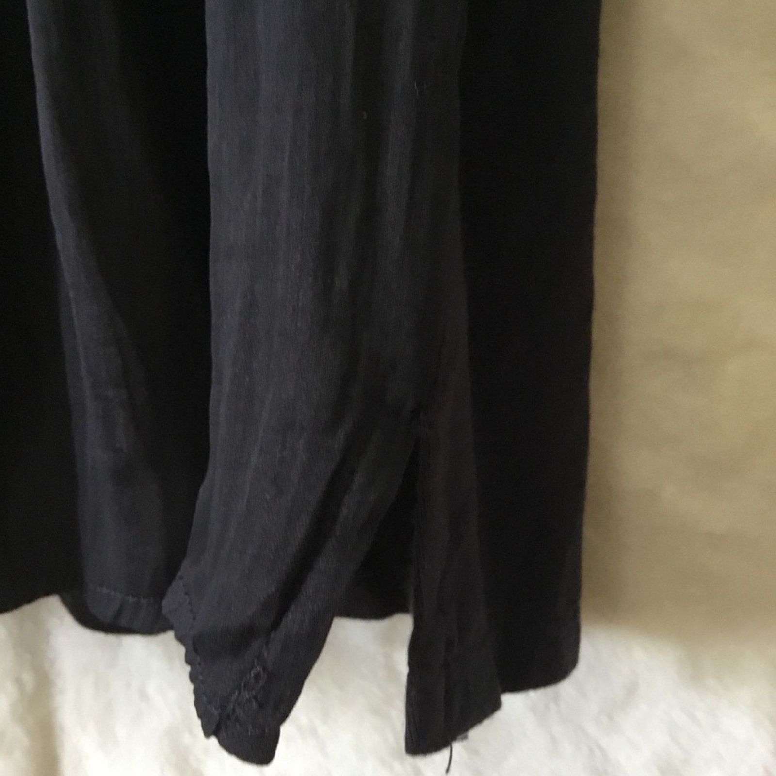 Other Dolan Charcoal Gray Lucille Pleated Tie Neck Peasant Blouse Size S / US 4 / IT 40 - 6 Thumbnail