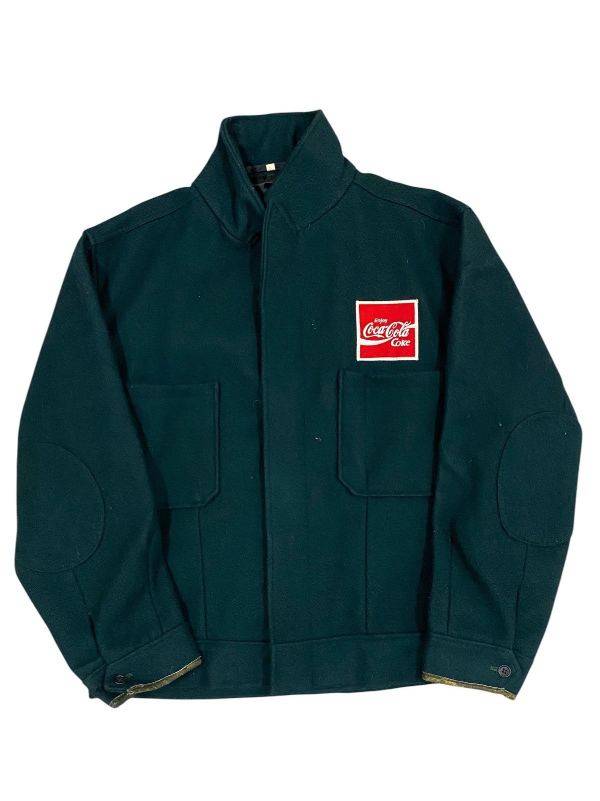 Coca Cola Vtg Coca Cola Coke Worker Wool Jacket Size US L / EU 52-54 / 3 - 2 Thumbnail
