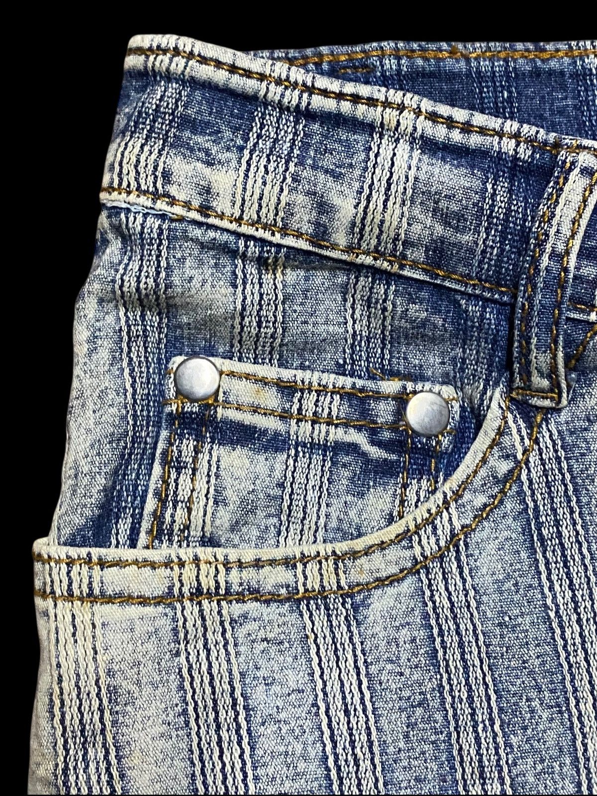 Japanese Brand Rare vintage Y2K P.M. Pantomime blue flare jeans jeans Size US 28 / EU 44 - 9 Thumbnail