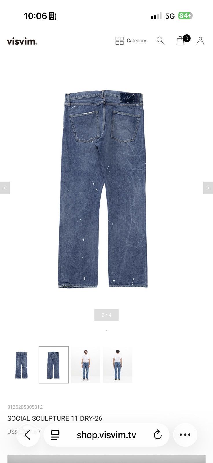 Visvim Visvim Social Sculpture 11 Dry -26 Size US 38 / EU 54 - 9 Thumbnail