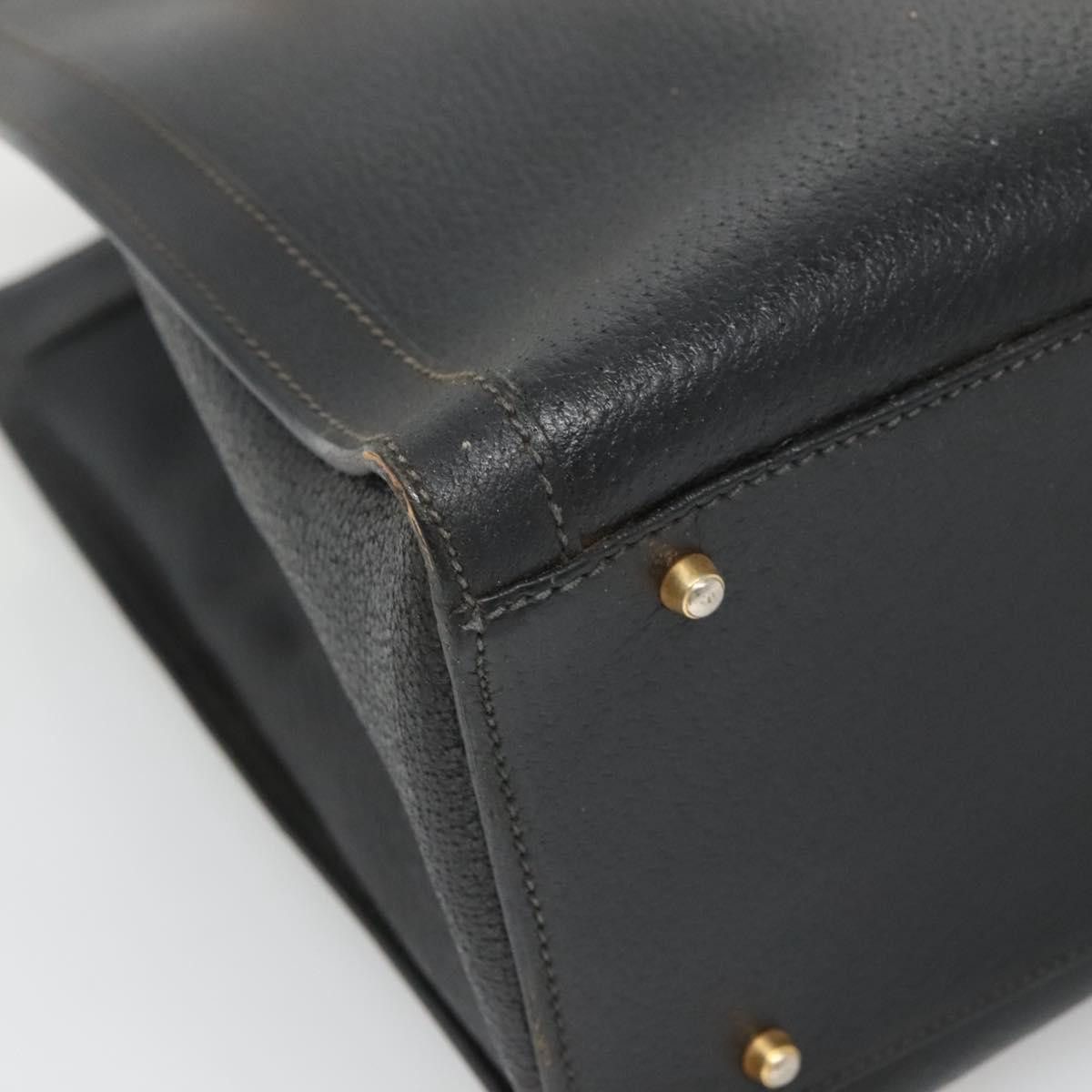 Gucci GUCCI Bamboo Hand Bag Leather Black Gold 002 1186 002 1186 Size ONE SIZE - 13 Thumbnail