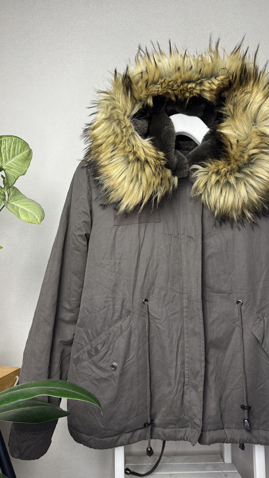 Japanese Brand Y2K If Six Was Nine Goa Lgb Style Faux Fur Hood Jacket Size S / US 4 / IT 40 - 3 Thumbnail