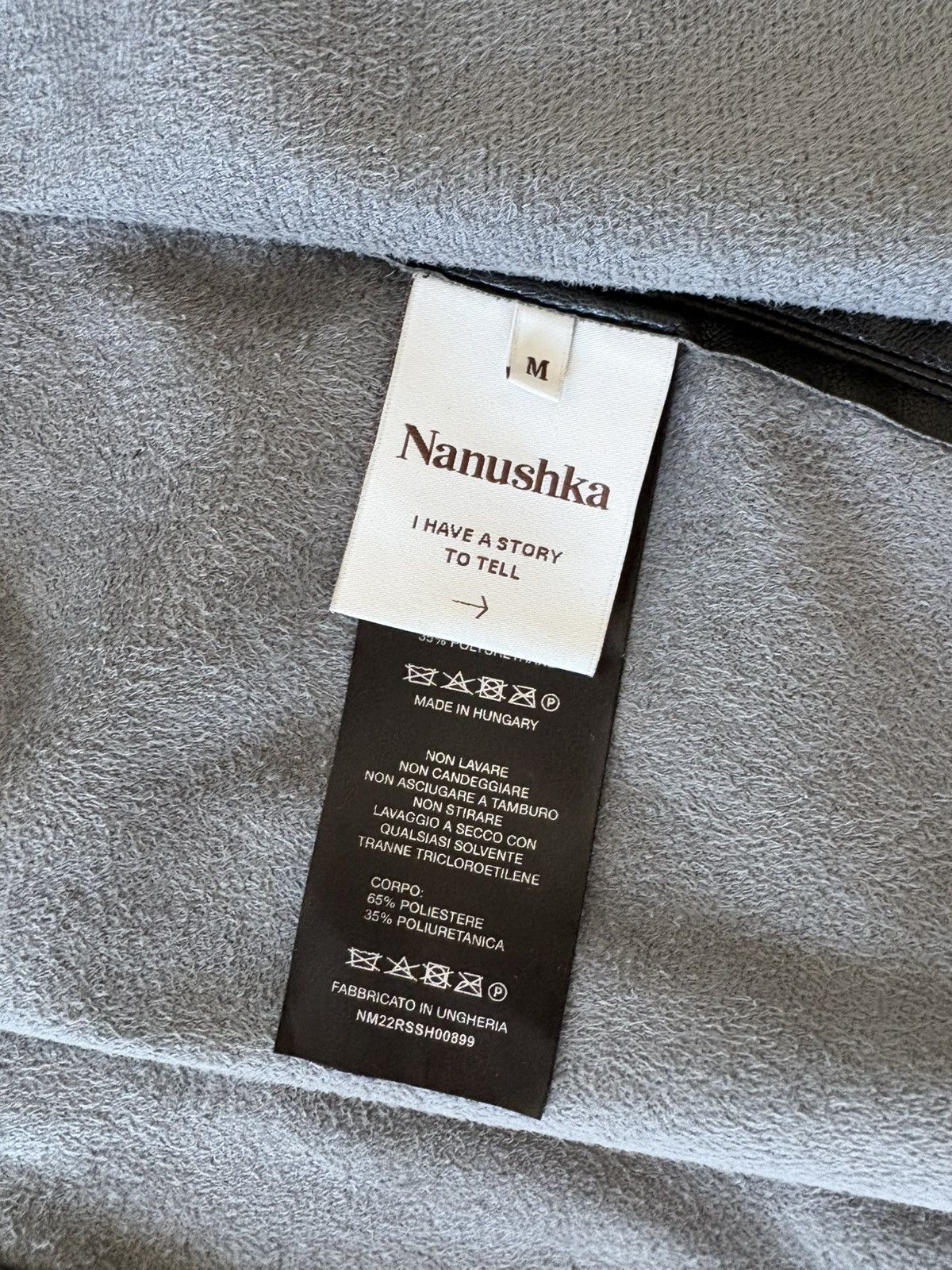 Nanushka Faux Leather Shirt Sz M Size US M / EU 48-50 / 2 - 3 Thumbnail