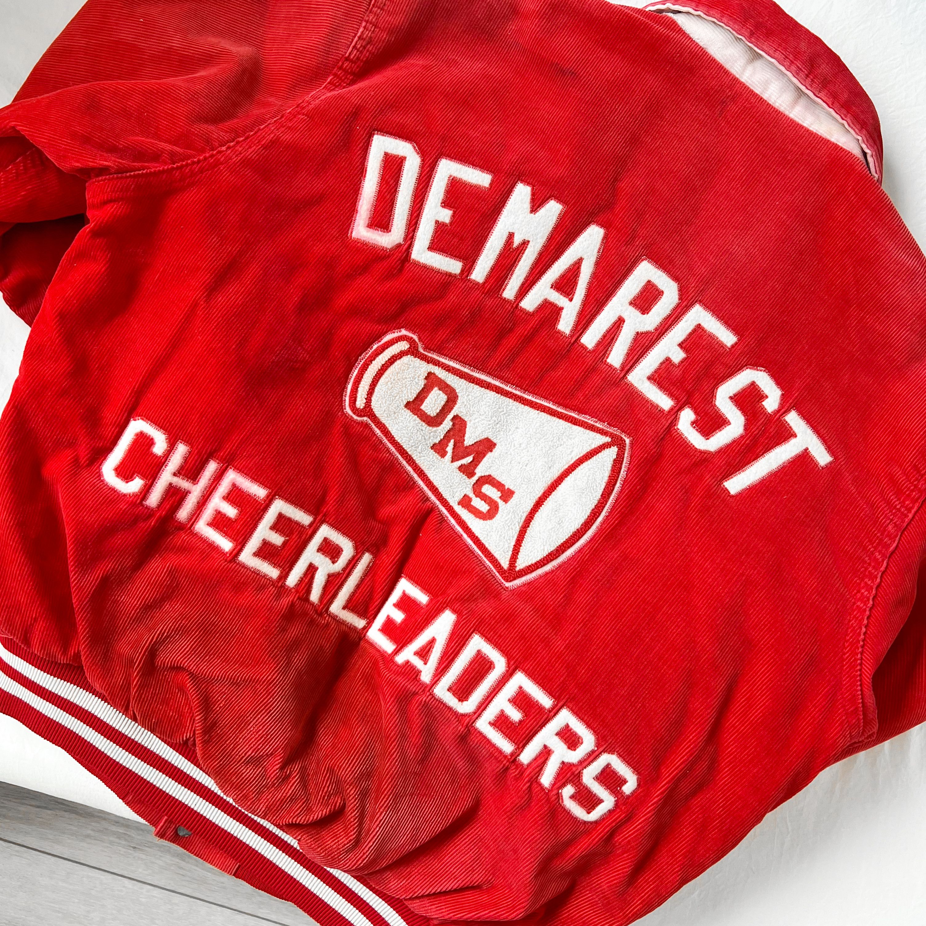 Vintage True Vintage Corduroy Faded Distressed Letterman Jacket USA Size US L / EU 52-54 / 3 - 2 Thumbnail