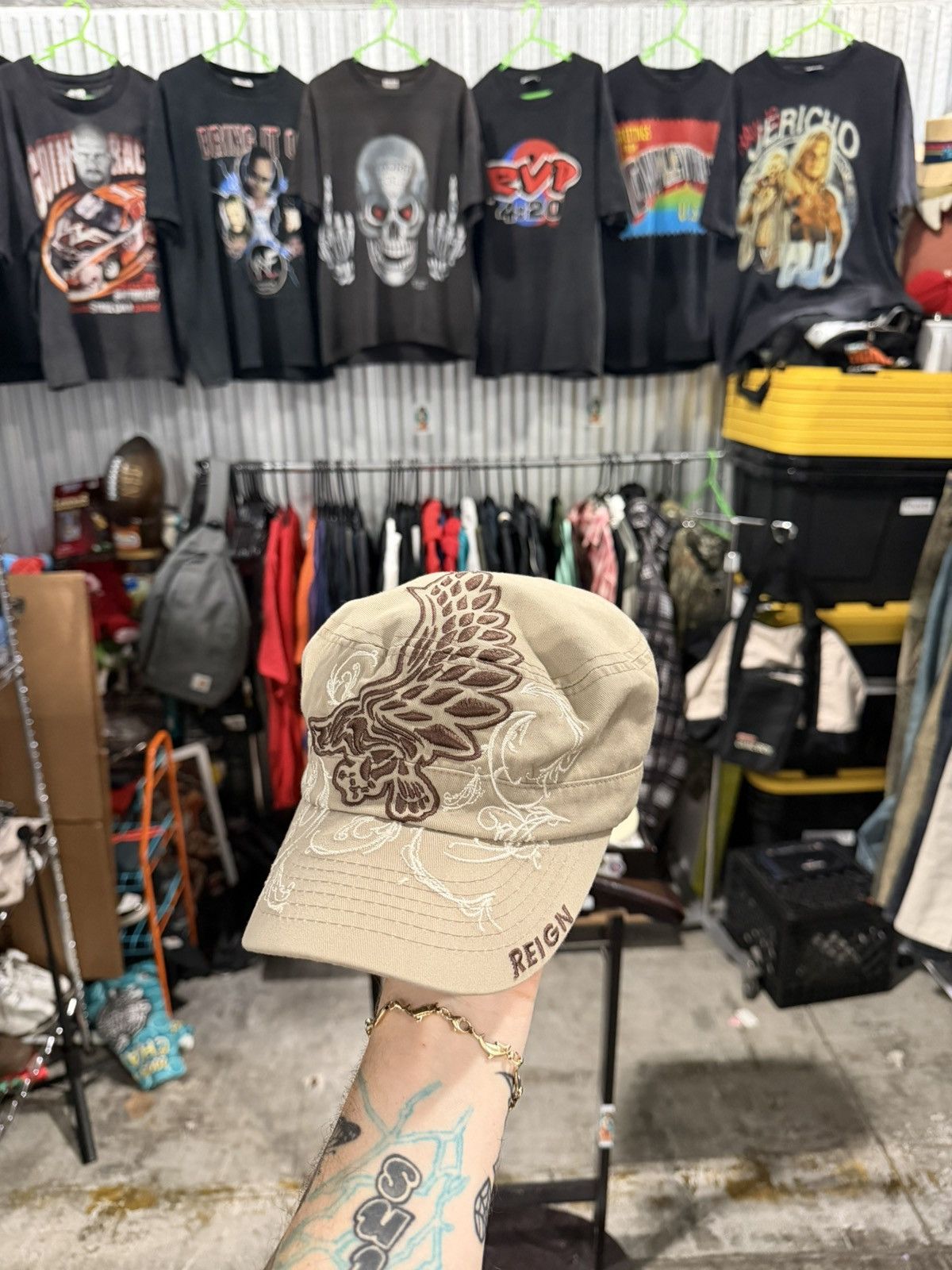 Other Y2K Vintage Reign Embroidered Cadet Hat Size ONE SIZE - 1 Thumbnail