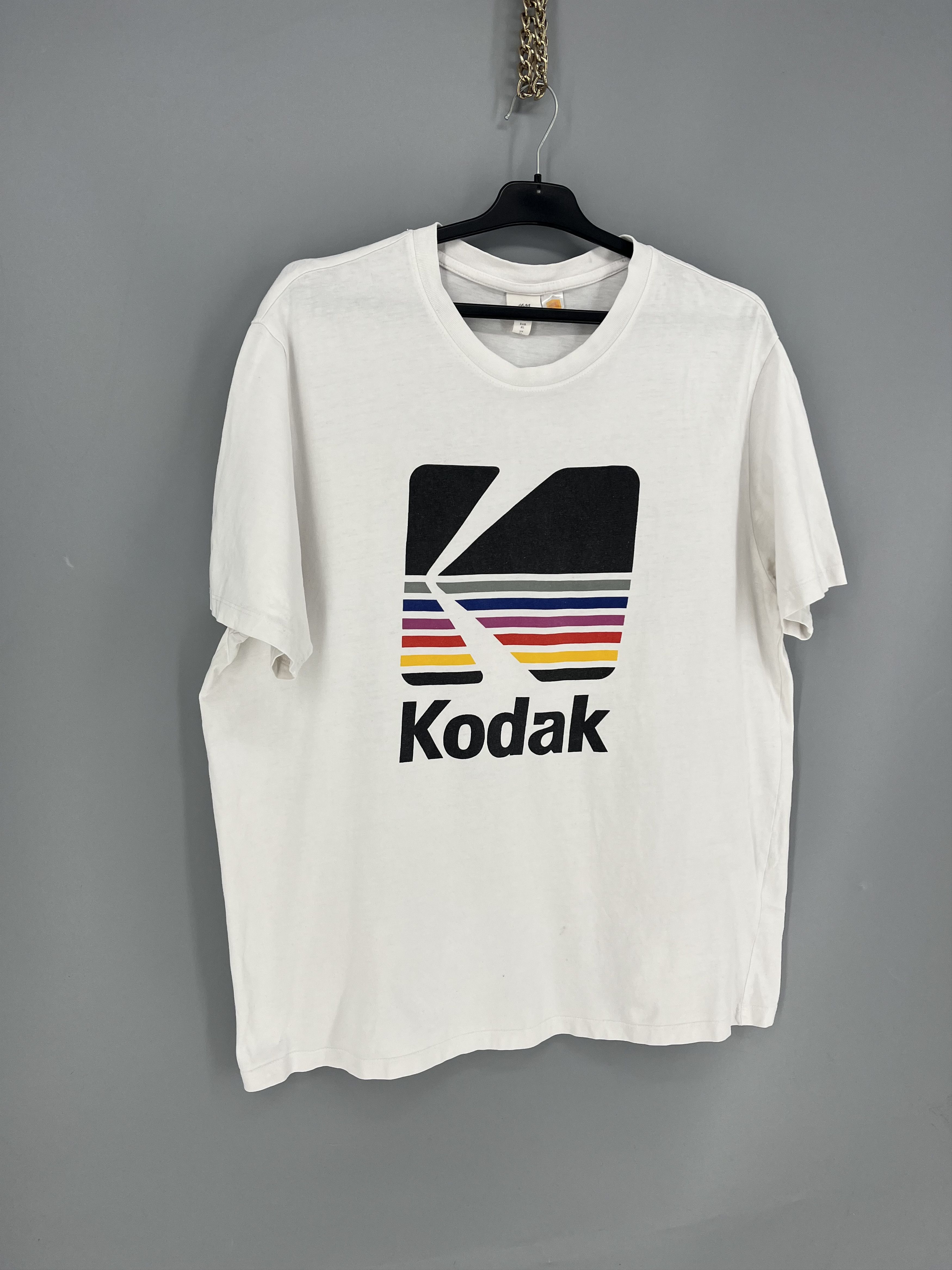 Kodak H&M~Kodak “A Kodak Moment” Men’s White T-Shirt Size XL Size US M / EU 48-50 / 2 - 2 Thumbnail