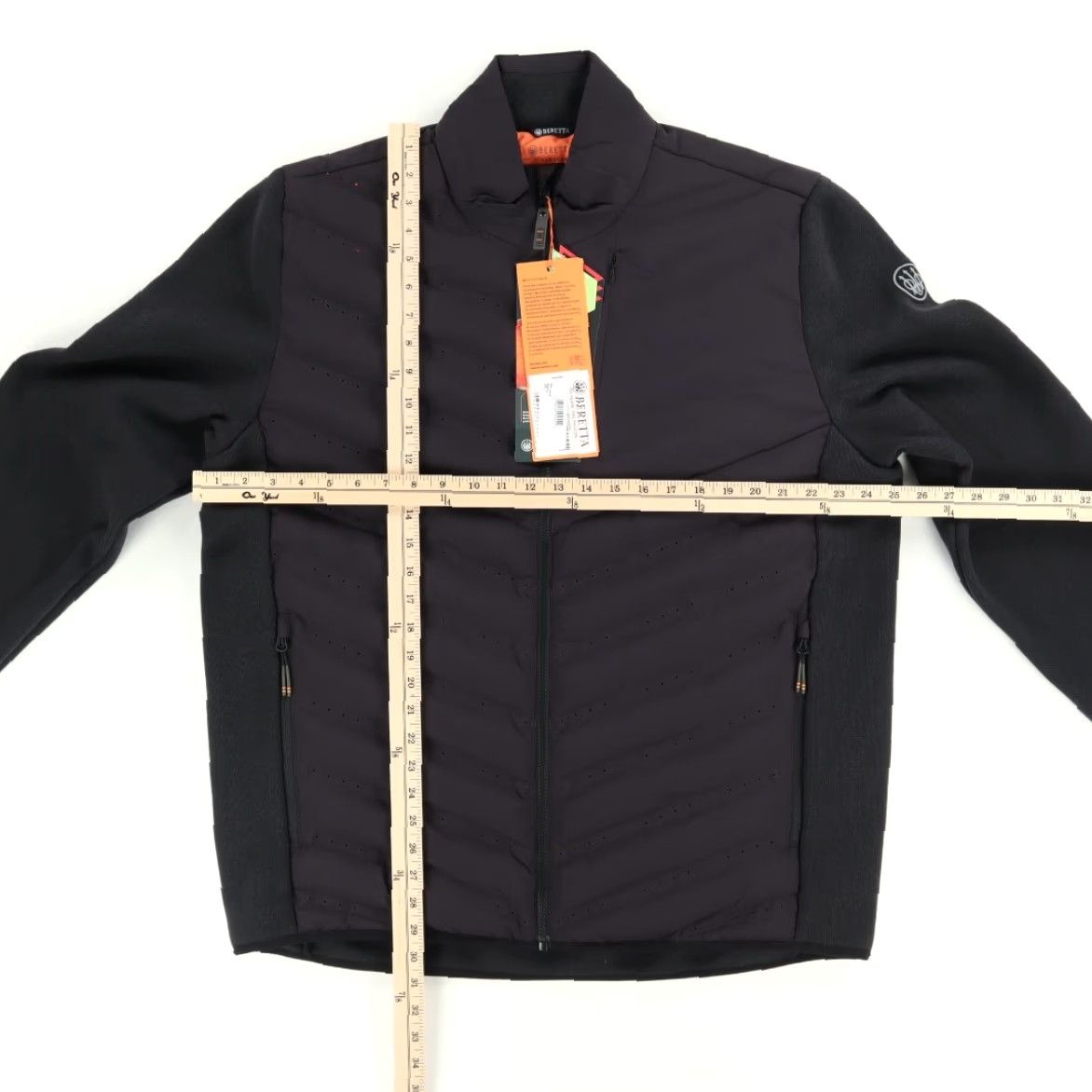 Vintage VINTAGE Beretta Roe Solid Mock Long Sleeve Jacket Black 2XL Men’s Shirt Size US XXL / EU 58 / 5 - 3 Thumbnail