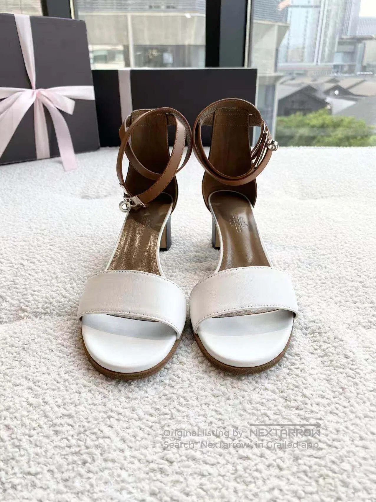 Hermes Hermes Color-blocking Kelly button-up heeled sandals| Size US 6 / IT 36 - 2 Thumbnail