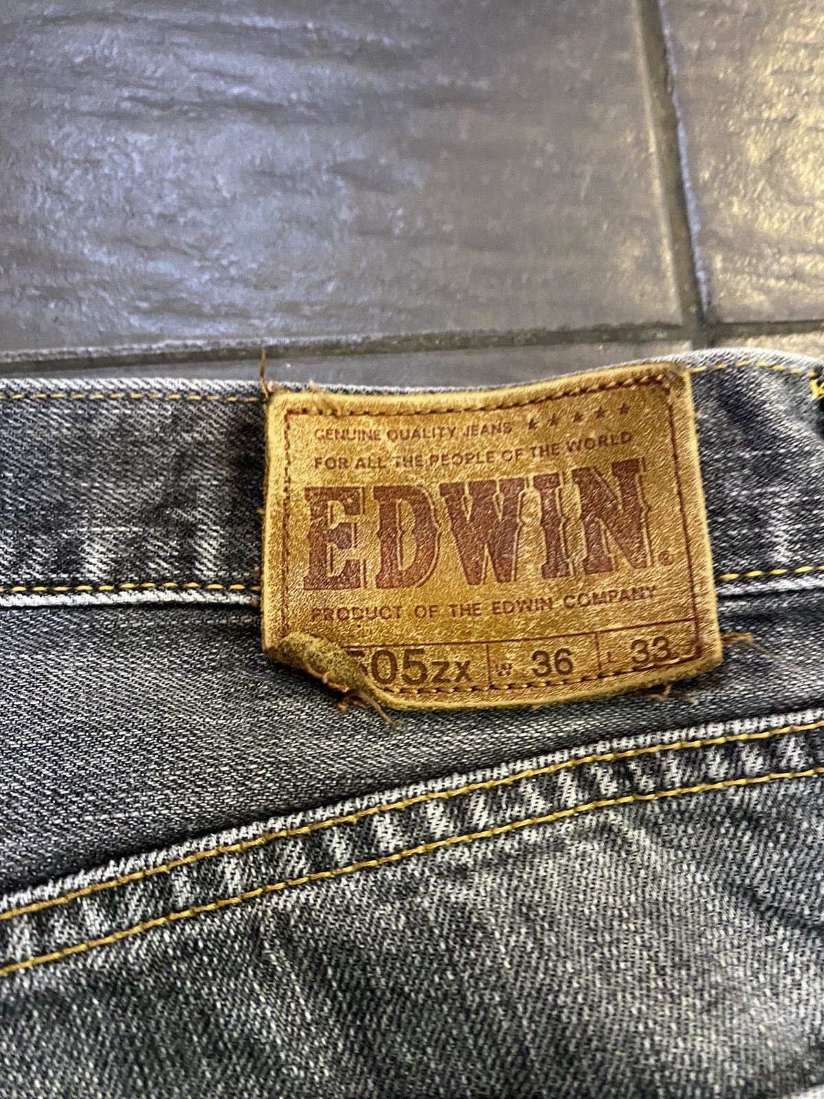 Edwin Vintage Edwin selvedge japan distressed Size US 36 / EU 52 - 8 Thumbnail