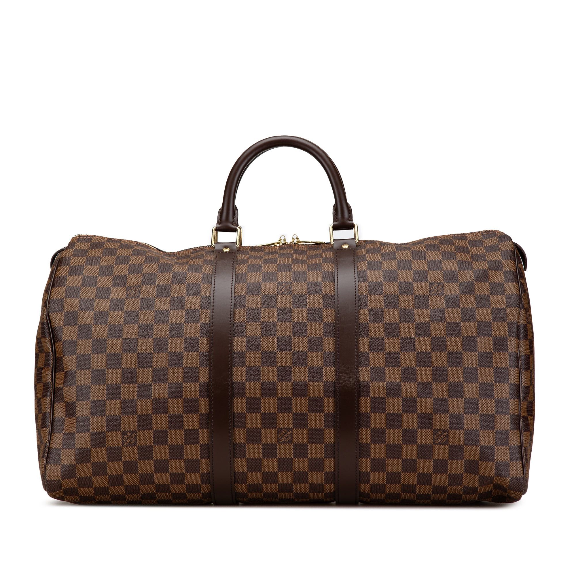 Louis Vuitton Louis Vuitton Damier Ebene Keepall 50 Brown Size ONE SIZE - 1 Thumbnail