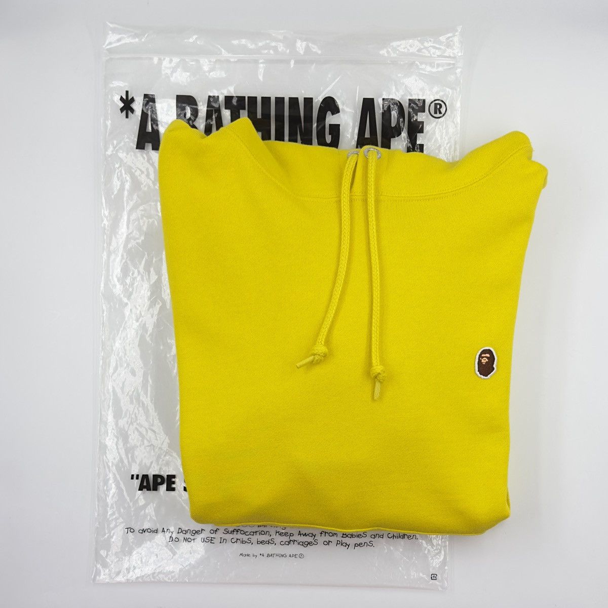 Bape Bape Ape Head One Point Relaxed Fit Hoodie Yellow Size US S / EU 44-46 / 1 - 3 Thumbnail