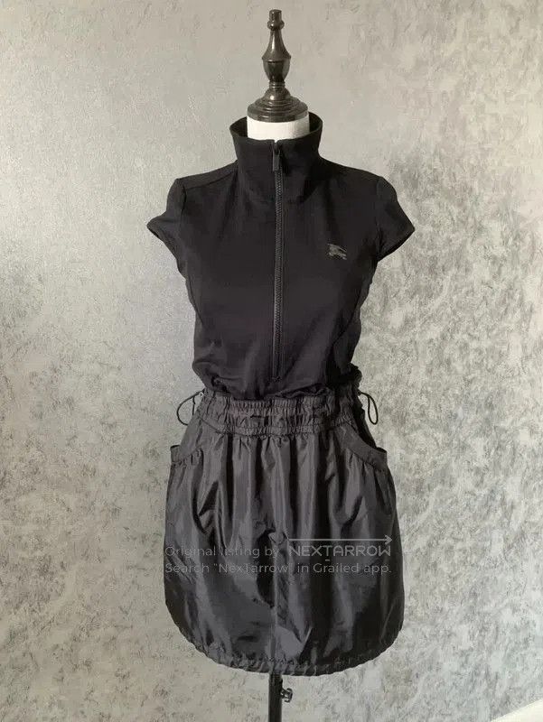 Burberry Burberry Black Cotton Blend Mid-Length Dress. Size S / US 4 / IT 40 - 6 Thumbnail