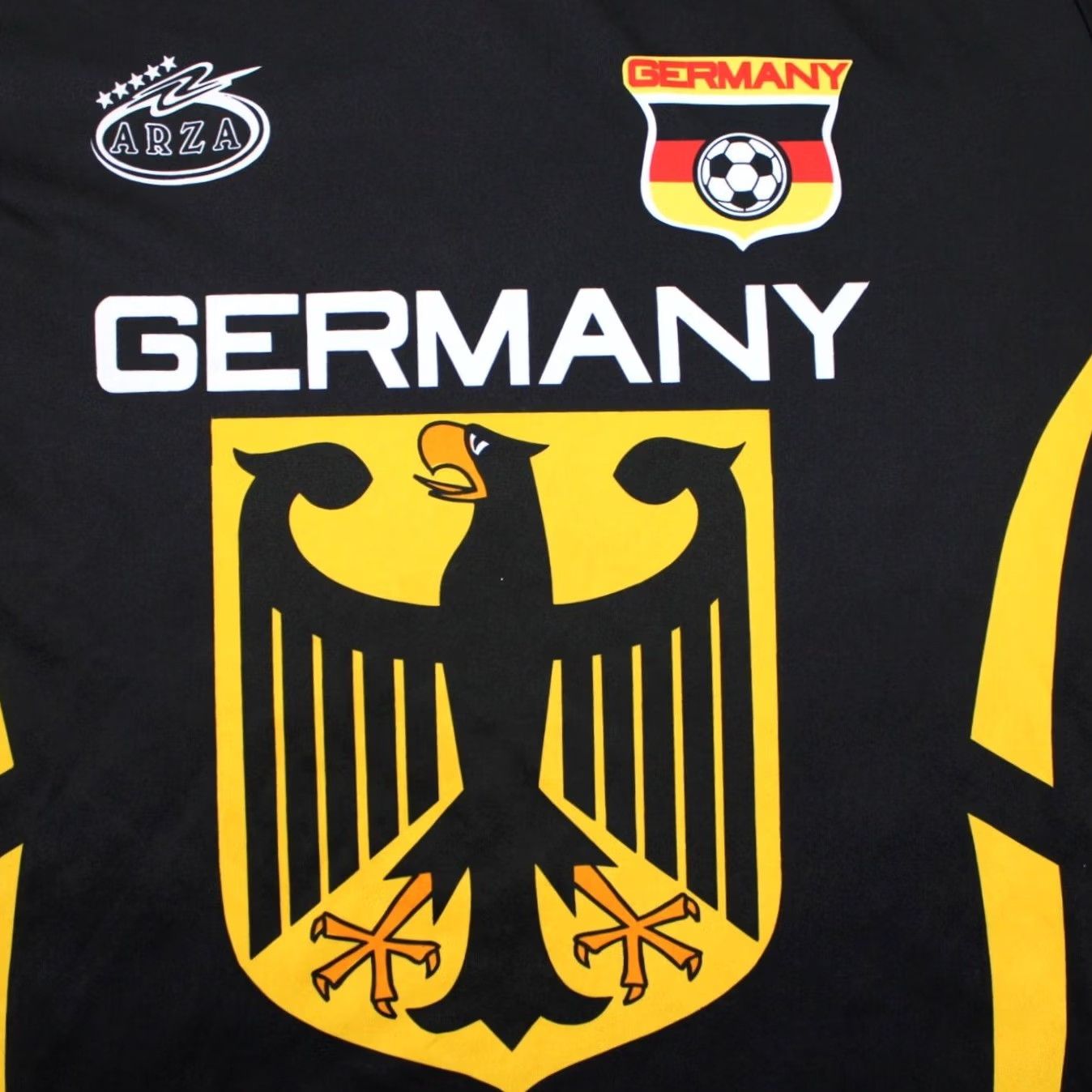 Vintage Arza Germany Fifa World Cup 2006 Shirt Mens Medium Black V-Neck S/S Pullover Shirt Size US M / EU 48-50 / 2 - 6 Thumbnail