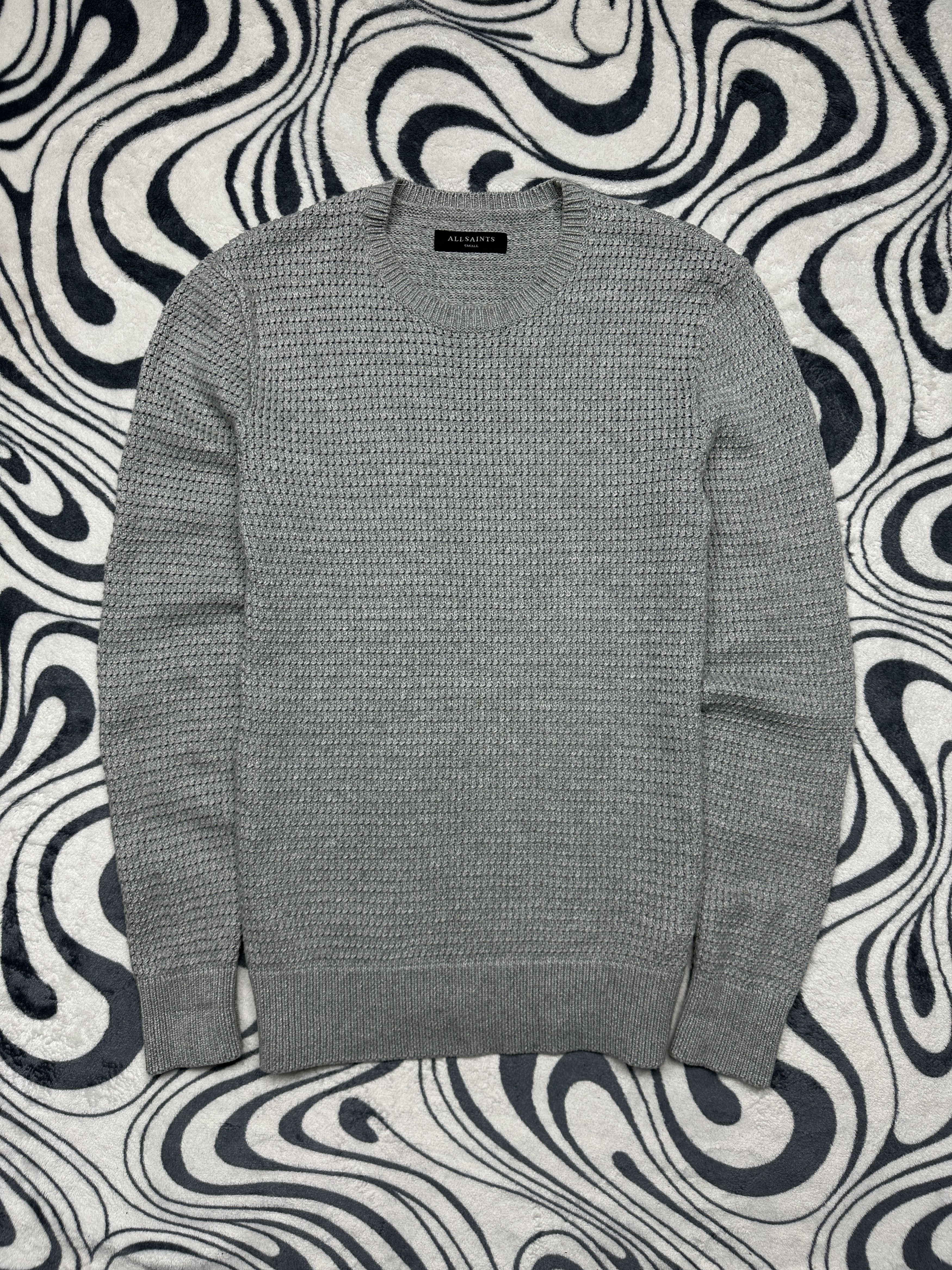 Allsaints Allsaints Mens Ettrick Crew Neck Knit Sweater Size US S / EU 44-46 / 1 - 1 Thumbnail