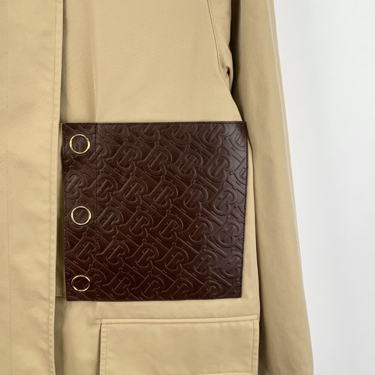Burberry Burberry brown cotton long-sleeved windbreaker coat Size XS / US 0-2 / IT 36-38 - 4 Thumbnail