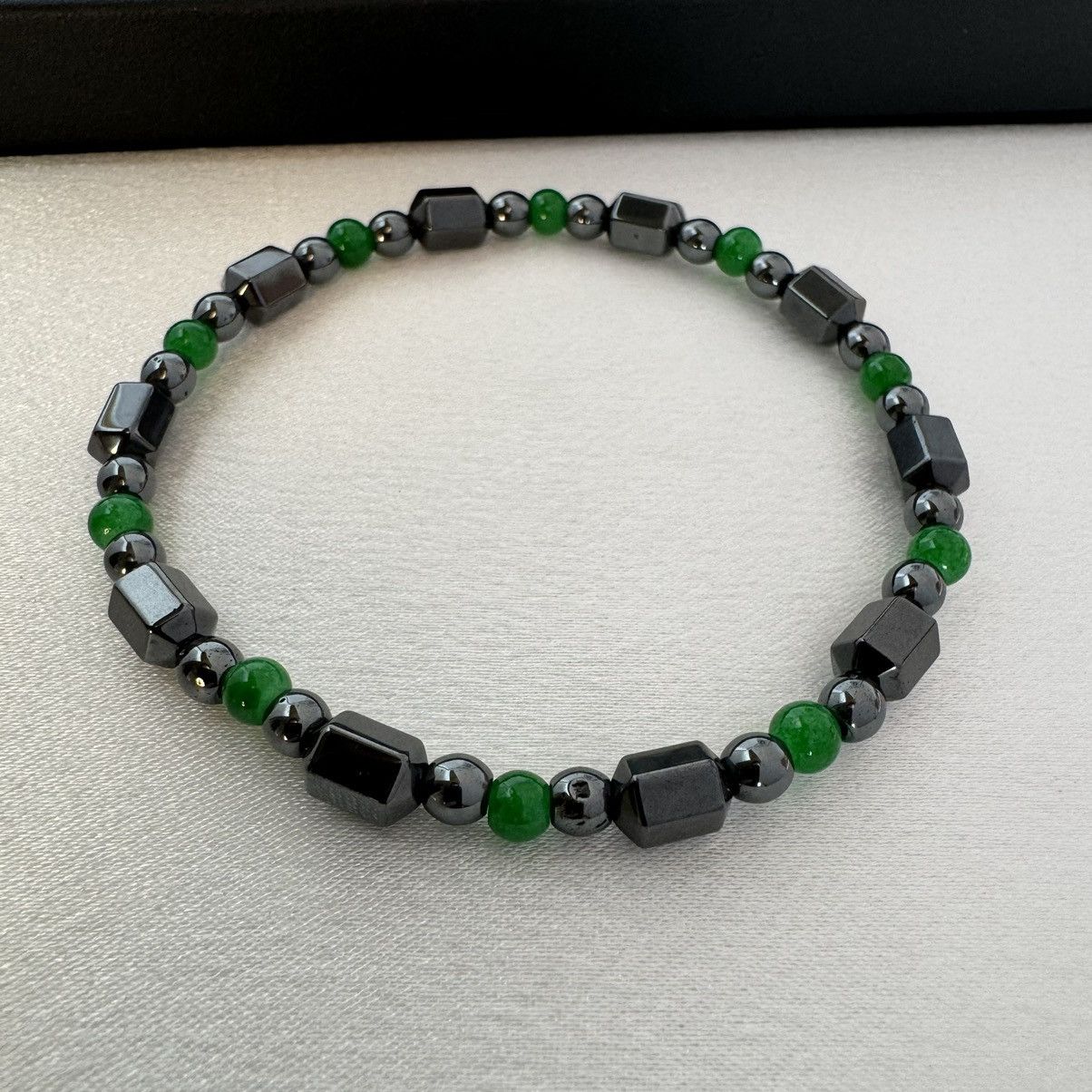 Other Black Obsidian Stretch Beads Bracelet for Men Women Size ONE SIZE - 2 Thumbnail