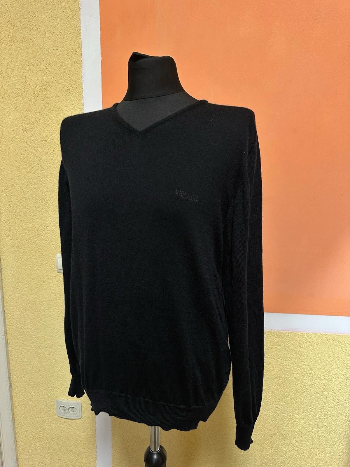 Versace Jeans Couture Versace Jeans Couture Logo Wool Sweater Vintage Black Size L Size US L / EU 52-54 / 3 - 4 Thumbnail