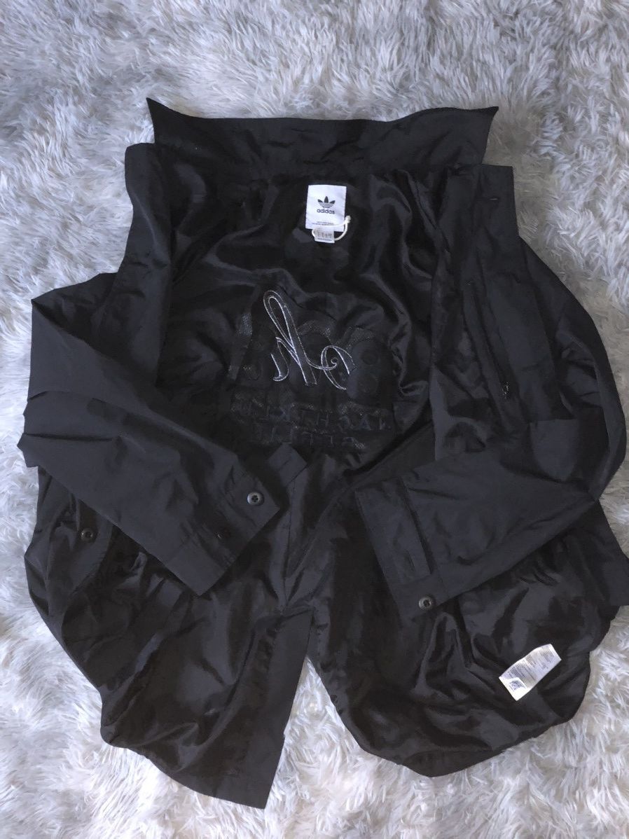 Adidas 808 Nachtklub Berlin Black Embroidered Coach Jacket Size US M / EU 48-50 / 2 - 1 Thumbnail