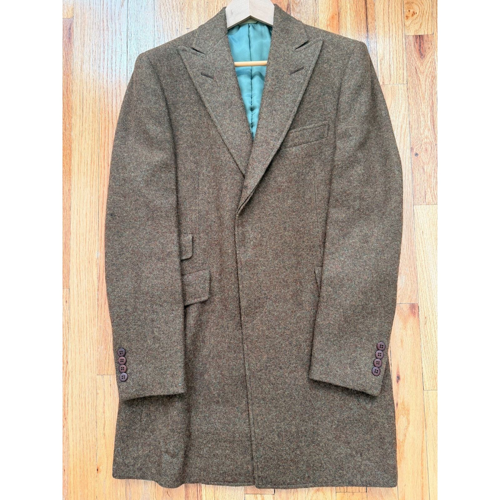 Paul Stuart Paul Stuart Phineas Cole Tweed Overcoat 38R INSANE Size 38R - 1 Thumbnail