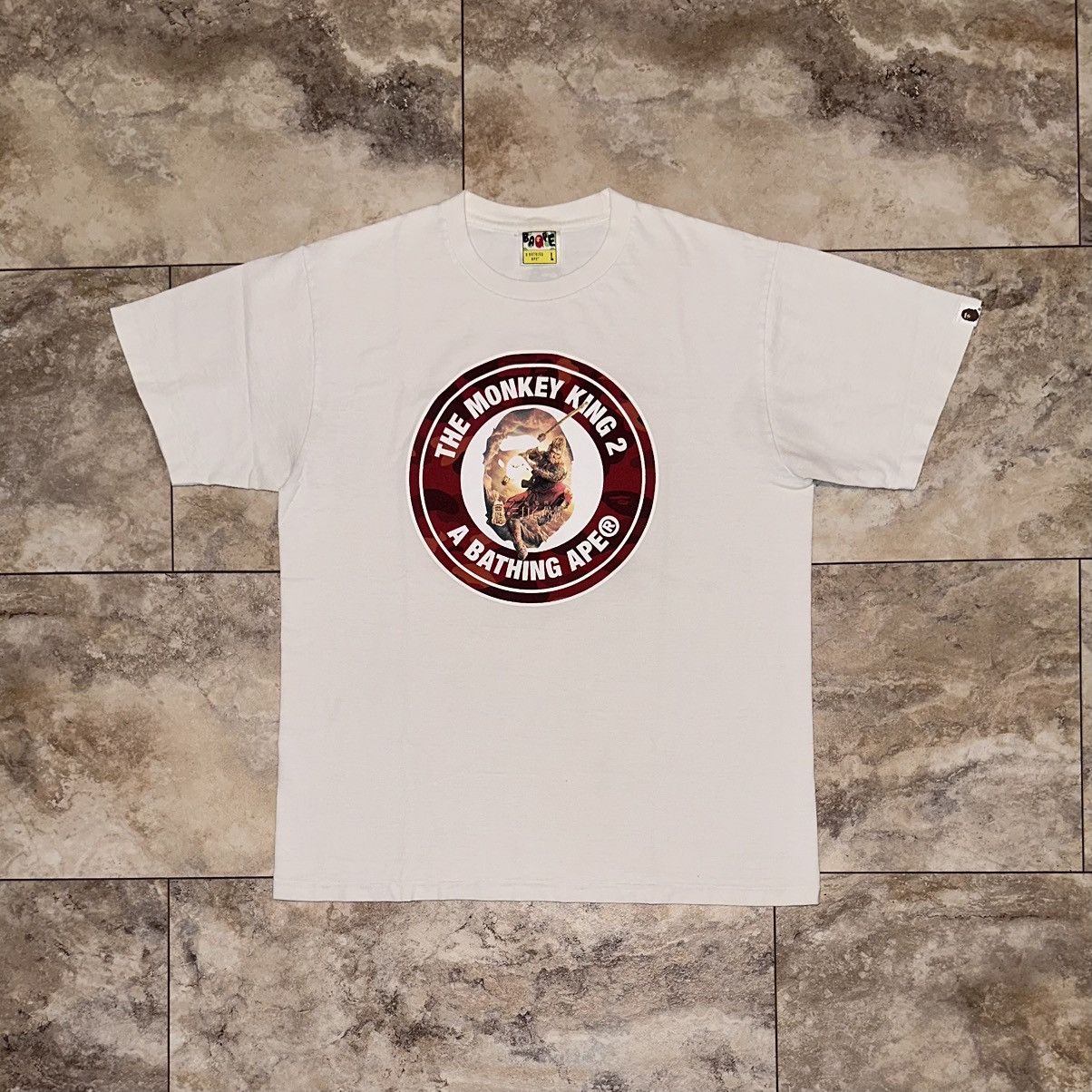 Bape 2016 BAPE The Monkey King 2 Hong Kong Exclusive Tee White L Size US L / EU 52-54 / 3 - 1 Thumbnail