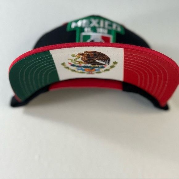 Designer NEW MEXICO EL TRI SOCCER BLACK/RED FLATBILL SNAPBACK W/ SUBL Size ONE SIZE - 2 Thumbnail