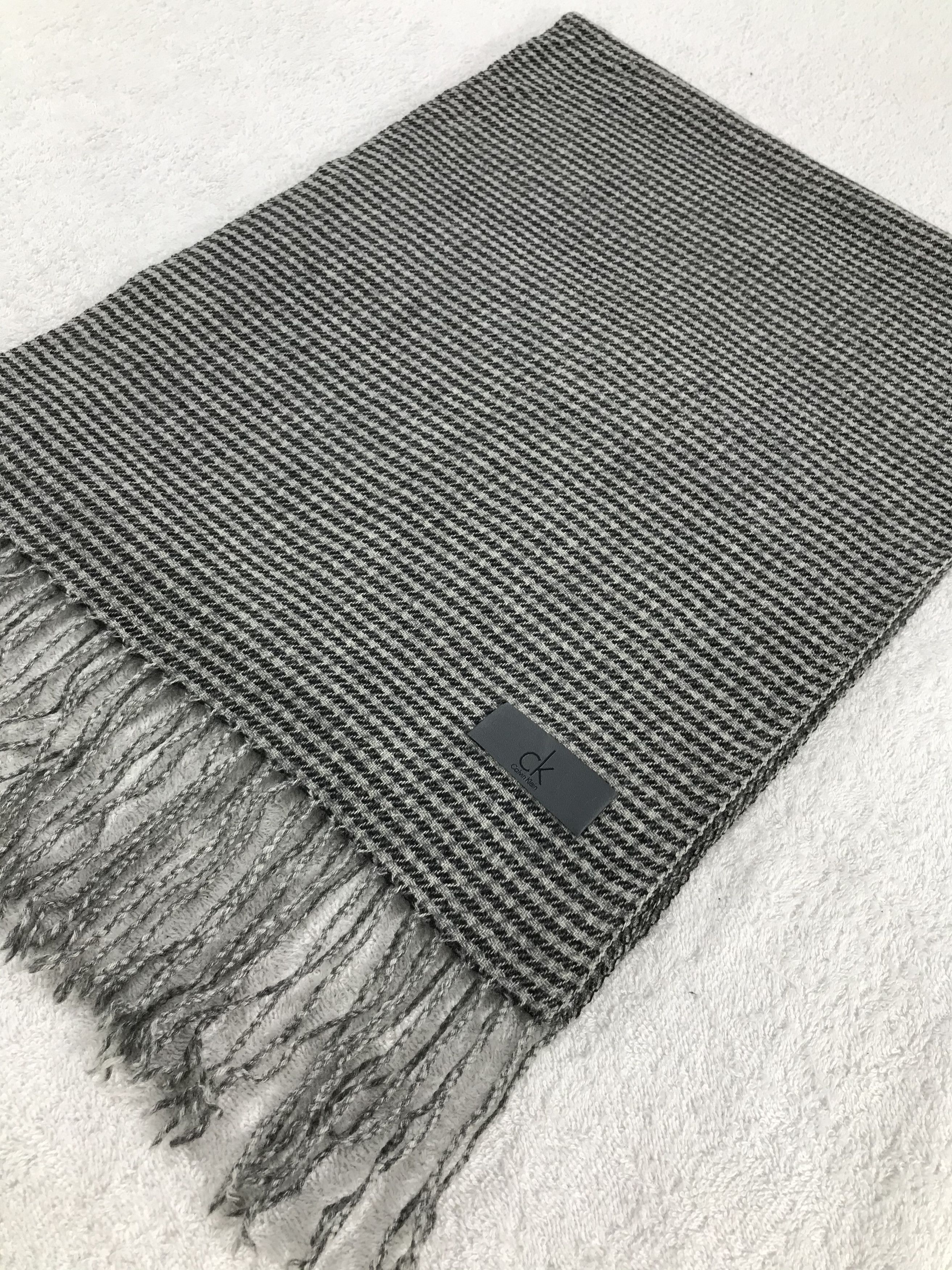Calvin Klein × Vintage Calvin Klein Scarf / Muffler / Neckwear - WW1254 Size ONE SIZE - 3 Thumbnail