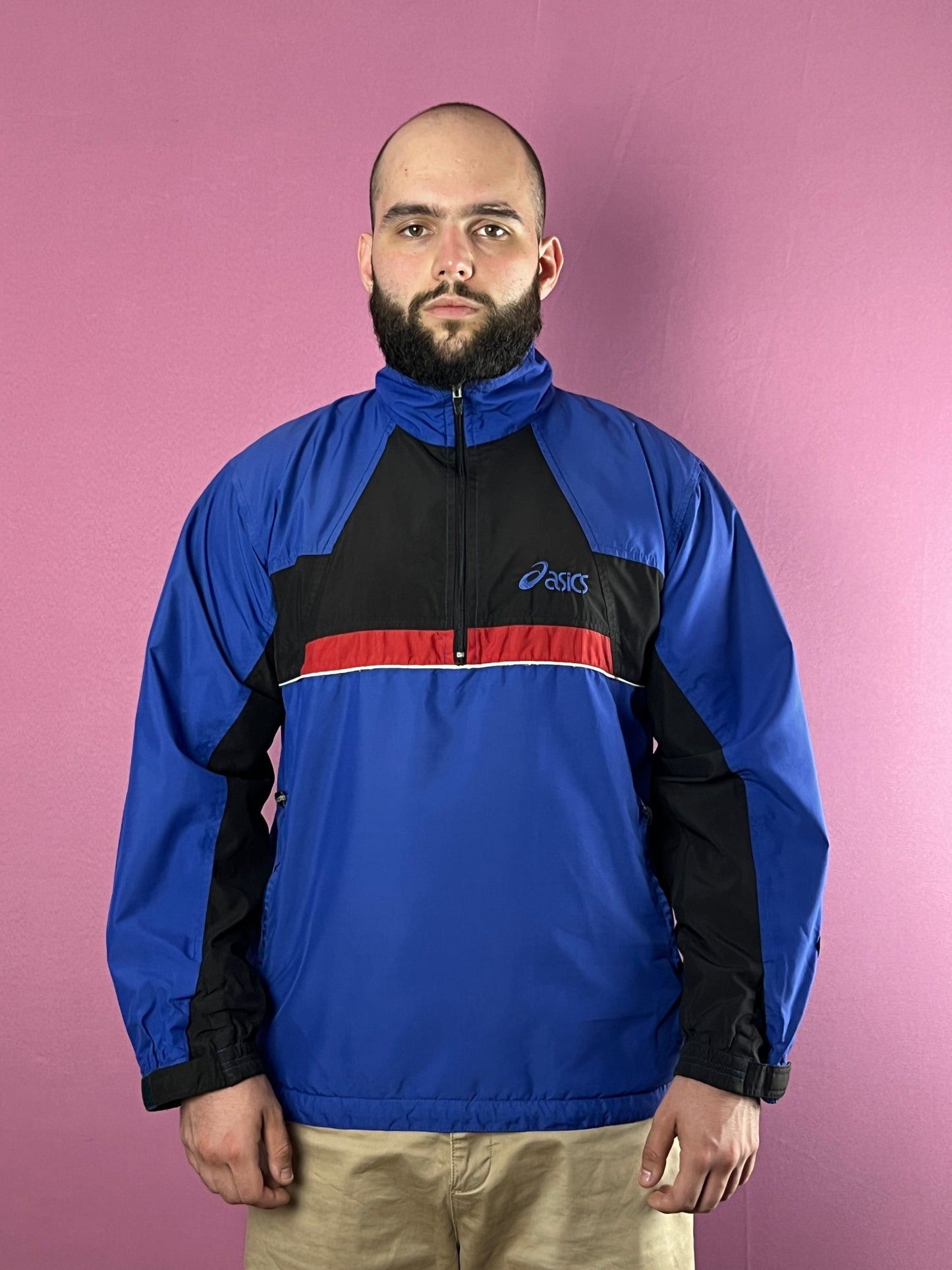 Asics × Vintage Asics Duo Tech Vintage Men's 1/3 Zip Windbreaker Jacket - M Size US M / EU 48-50 / 2 - 2 Thumbnail