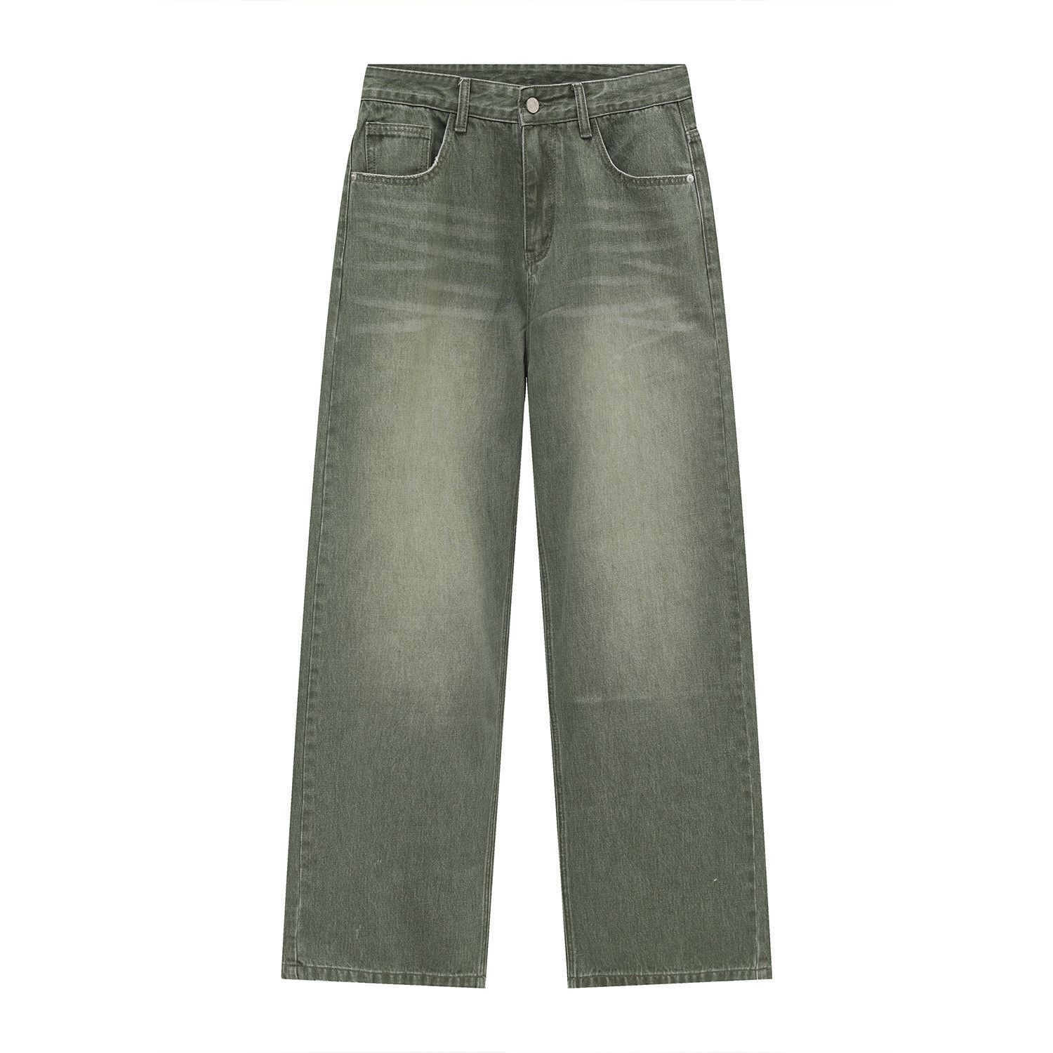 Japanese Brand Retro loose straight leg casual jeans Size US 32 / EU 48 - 5 Thumbnail