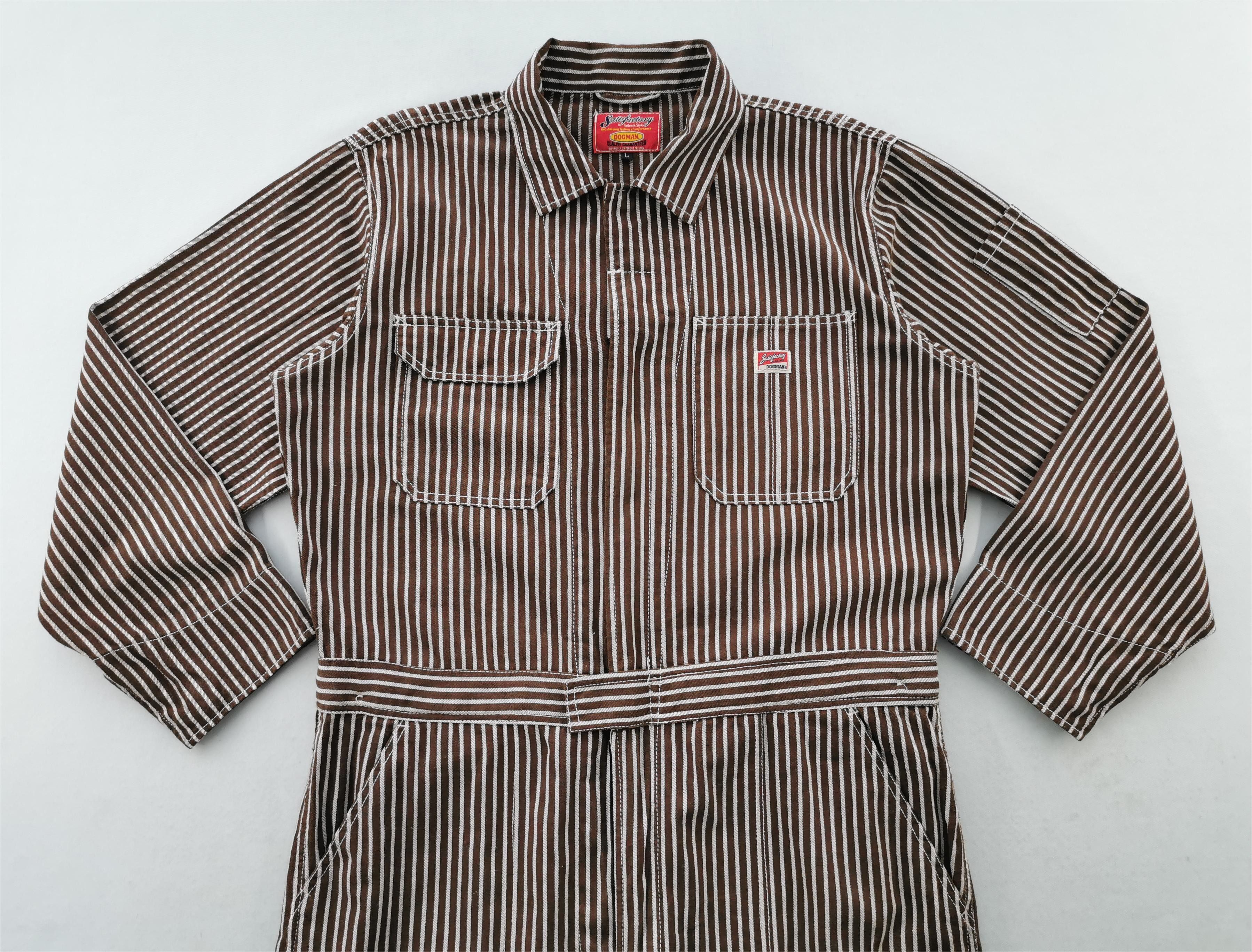 Vintage Vintage 90s Dogman Hickory Denim Coveralls Size L Size US 38 / EU 54 - 4 Thumbnail
