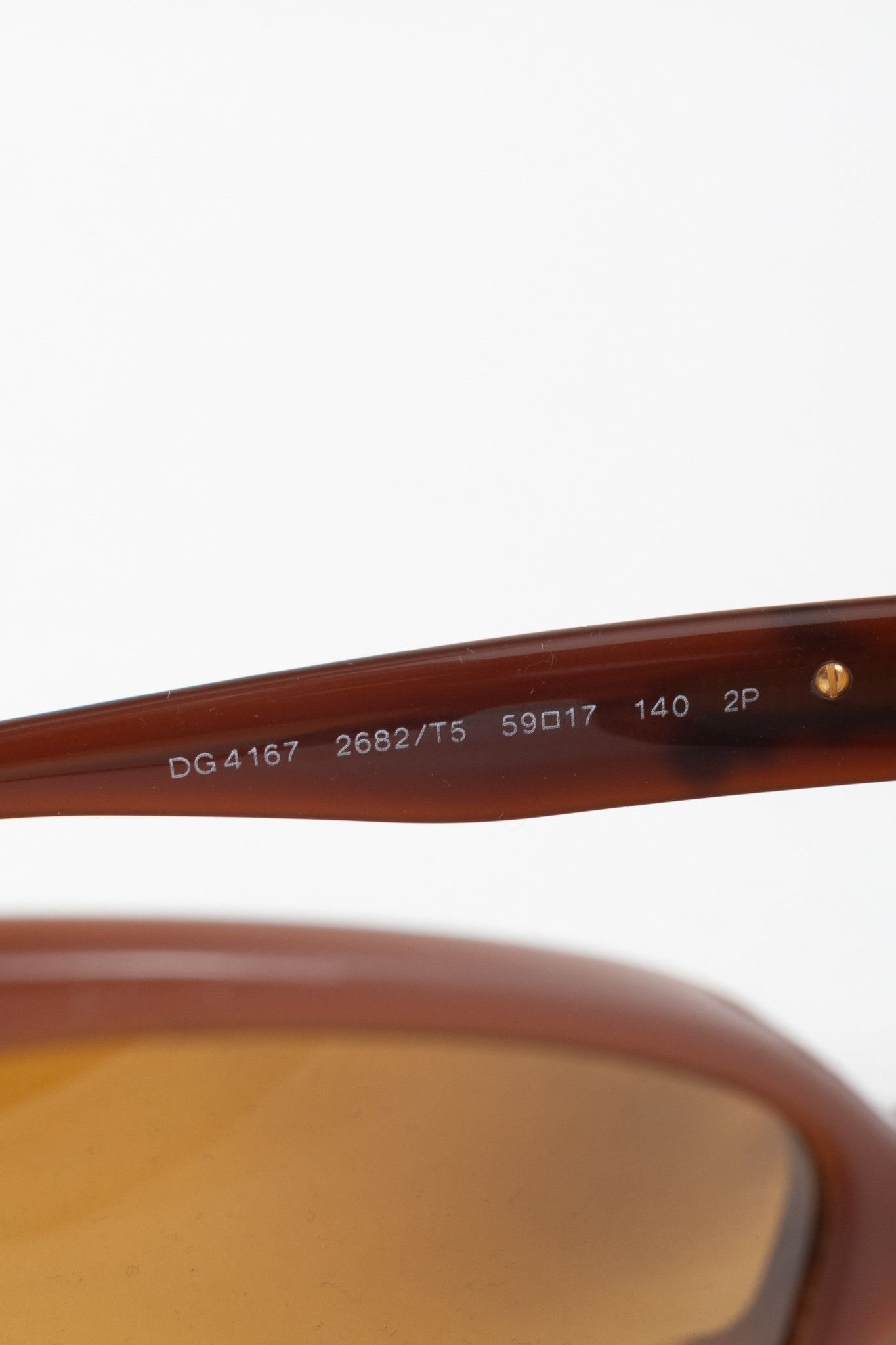 Dolce & Gabbana Dolce & Gabbana Sicilian Baroque Brown Cat-Eye Sunglasses Size ONE SIZE - 8 Thumbnail