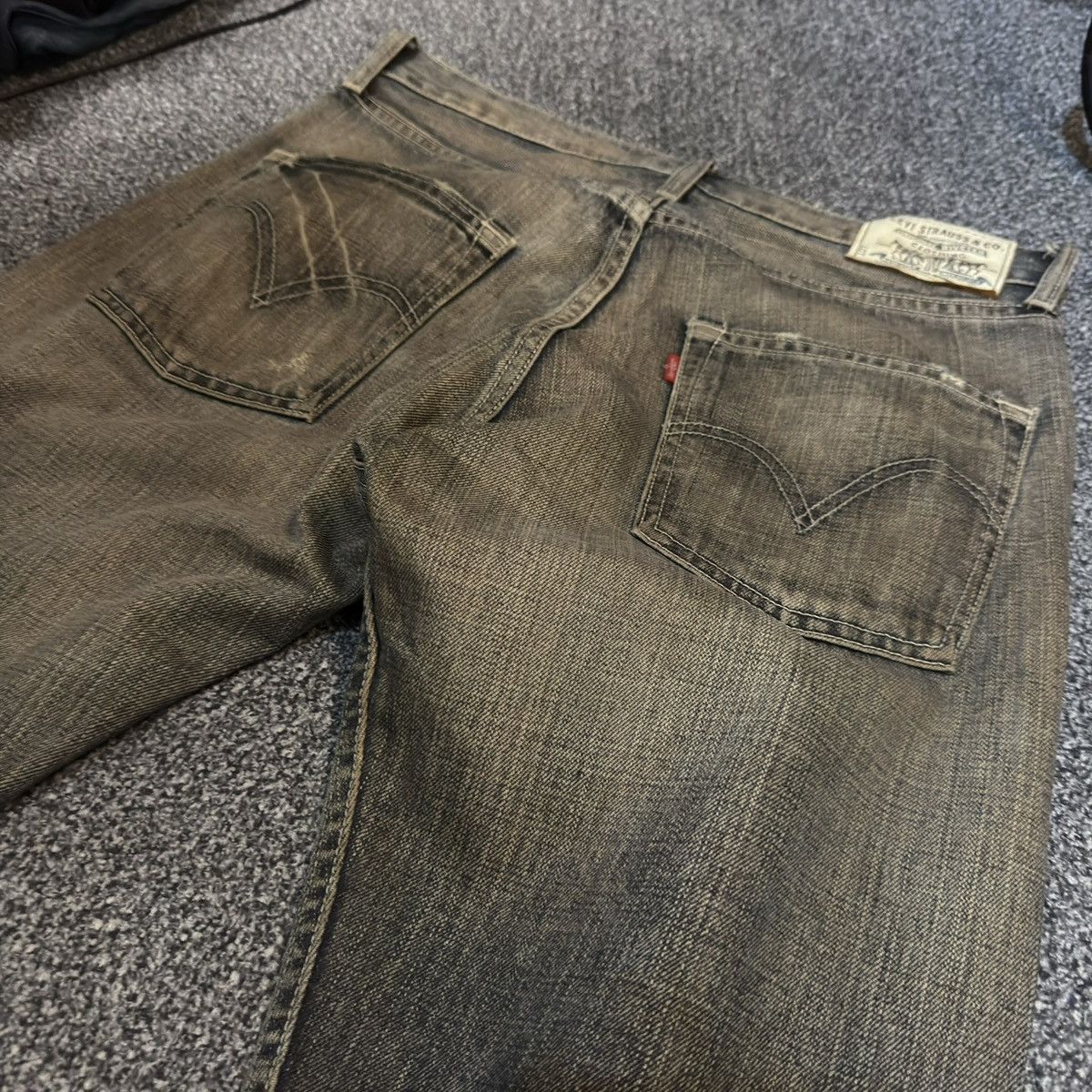 Engineered Garments × Levi's Vintage Y2K Levis 505 Statement Piece Mud Wash Grunge Denim Size US 32 / EU 48 - 3 Thumbnail