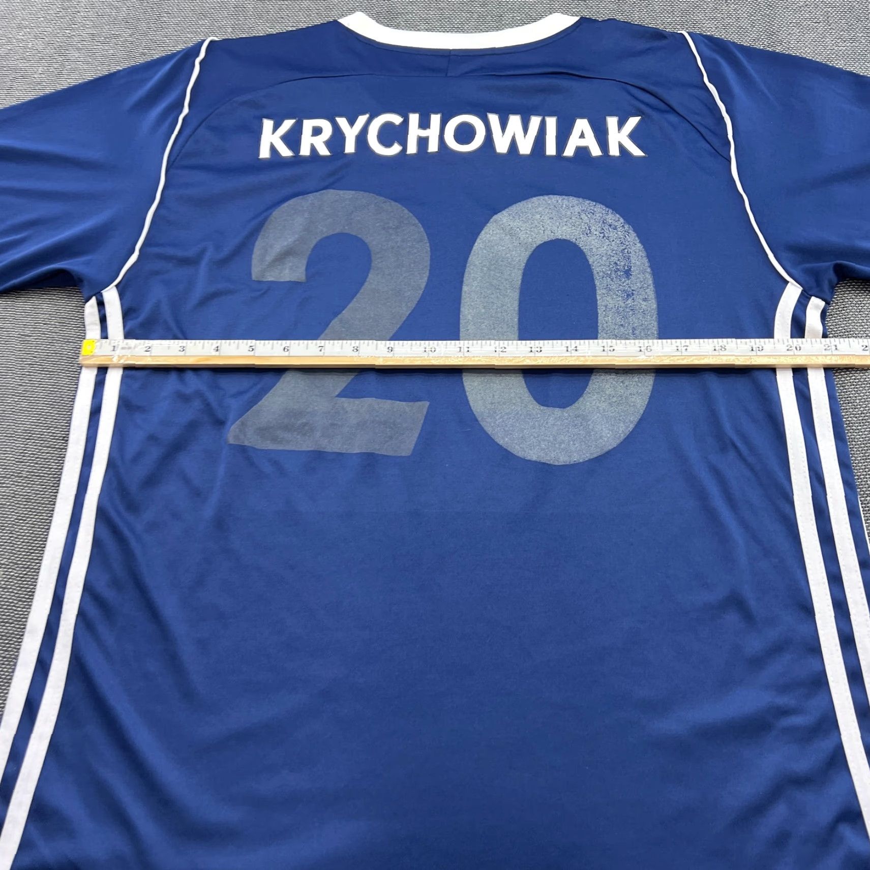 Adidas West Bromwich Albion adidas 2017-2018 Home Jersey Krychowiak #20 Adult Football Shirt XL Blue Quick Dry Mens Size US XL / EU 56 / 4 - 5 Thumbnail