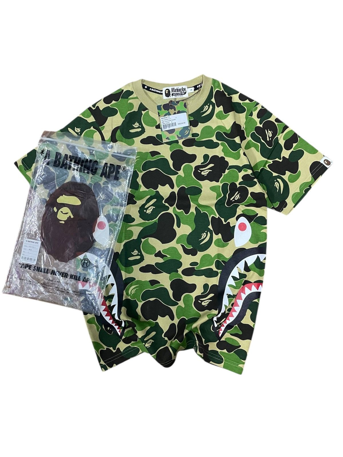 Bape BAPE ABC CAMO GREEN SHARK Size US S / EU 44-46 / 1 - 1 Thumbnail
