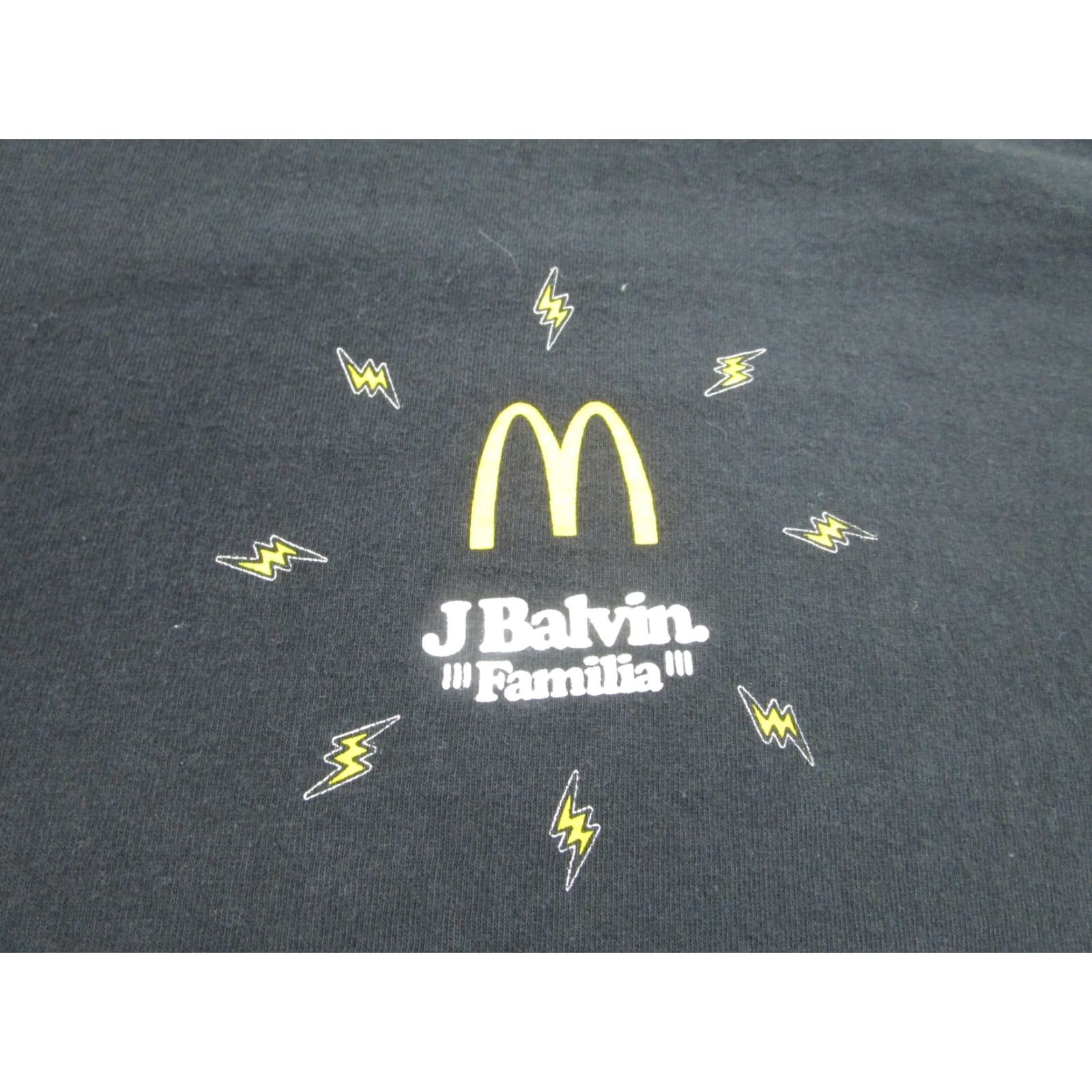 Vintage J. Balvin Shirt Mens XL Black Mcdonalds Familia Adult T-Shirt Size US XL / EU 56 / 4 - 3 Thumbnail