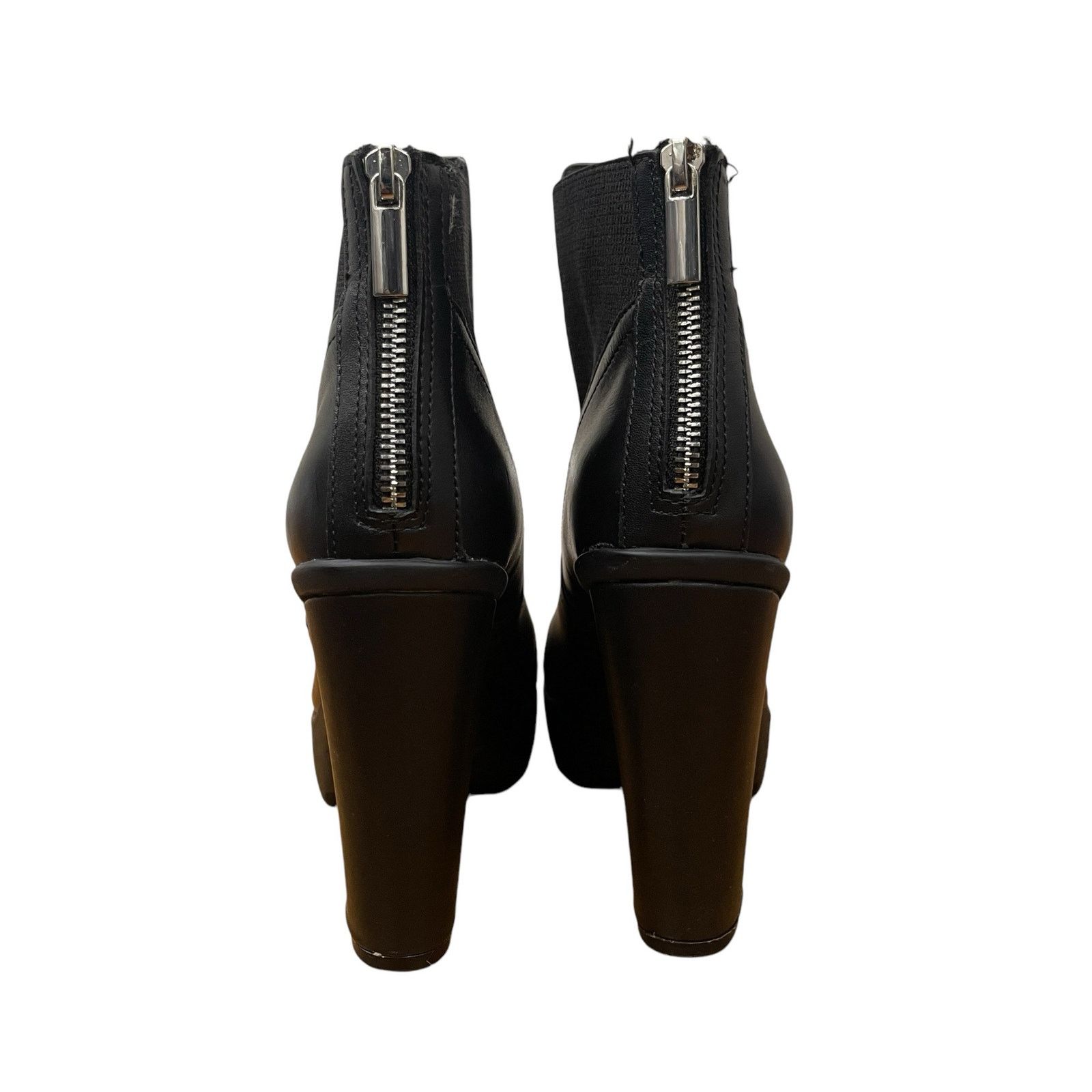 Steve Madden Steve Madden Amandaa Black Leather Ankle Bootie Size 8.5 Size US 8.5 / IT 38.5 - 7 Thumbnail