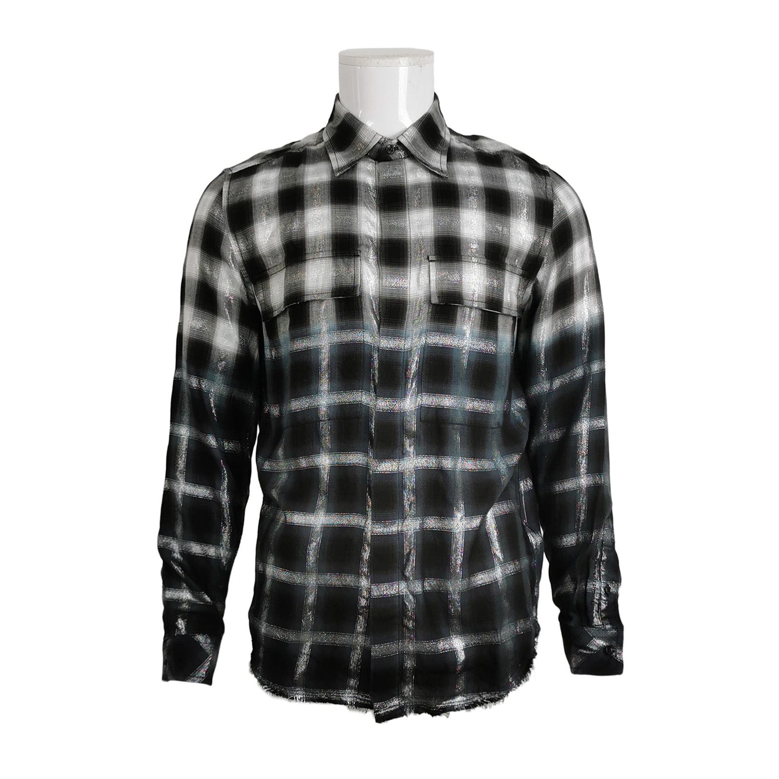 Diesel Diesel Gradient Metallic Check Shirt Size L Size US L / EU 52-54 / 3 - 1 Thumbnail