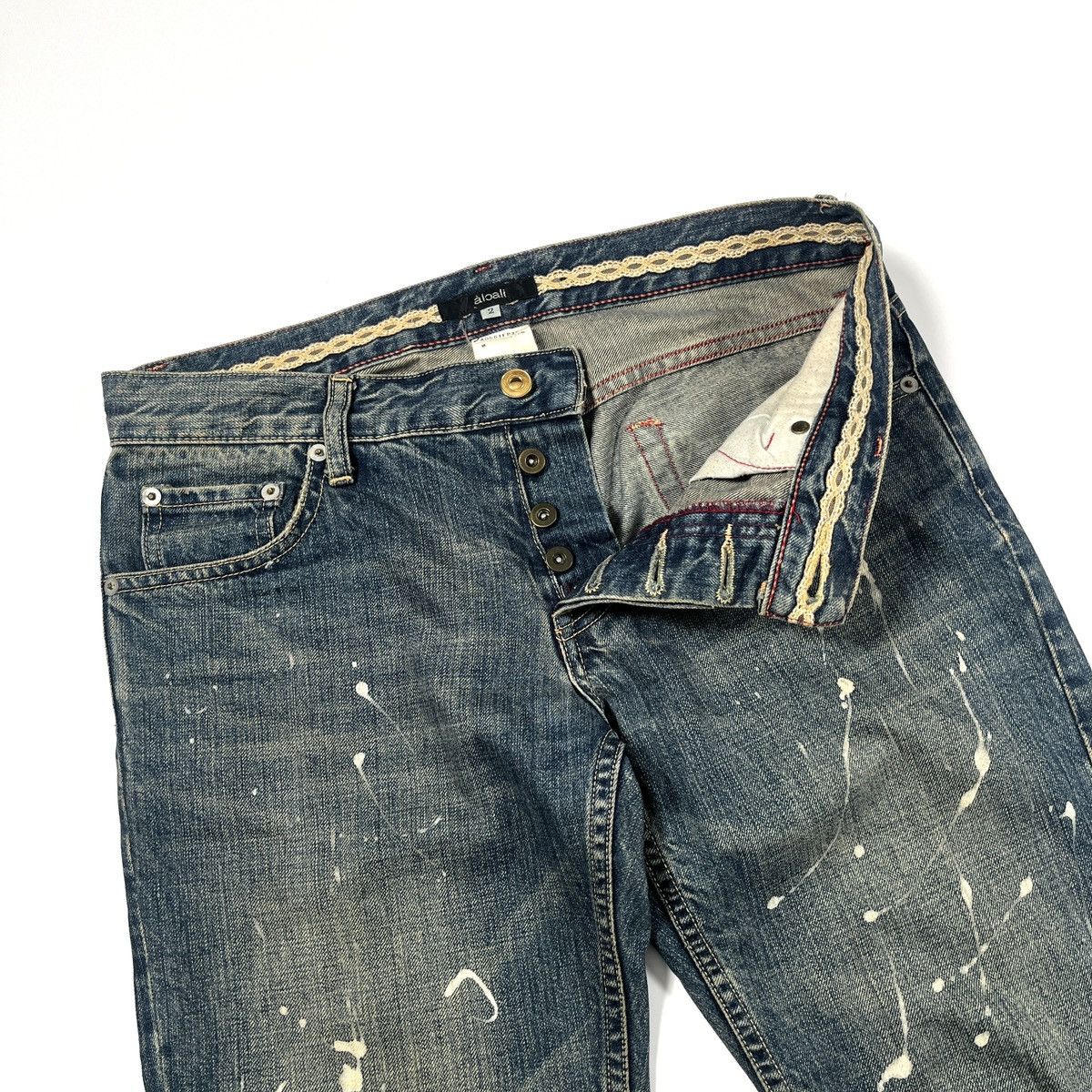 Japanese Brand Japanese Archive Paint Splatter Denim Size US 32 / EU 48 - 3 Thumbnail