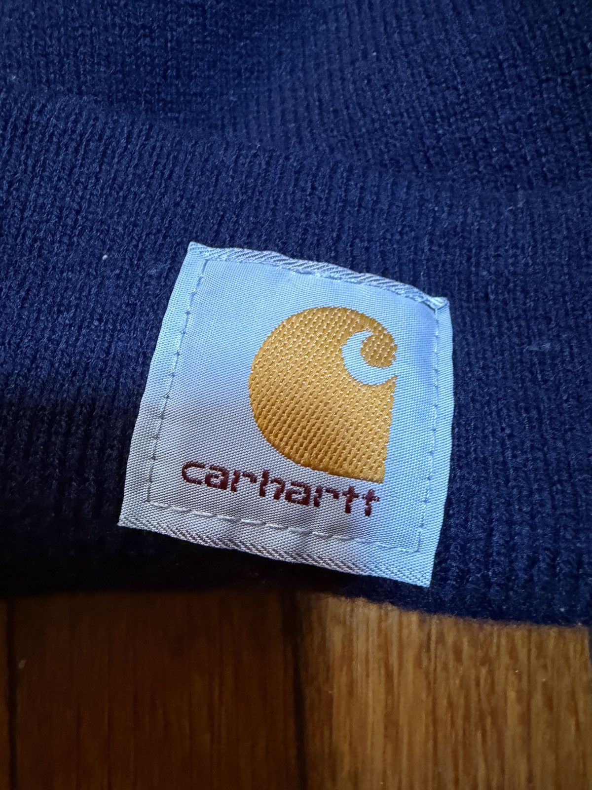 Carhartt Carhartt A18 Acrylic Knit Beanie Navy Made in Canada Size ONE SIZE - 2 Thumbnail