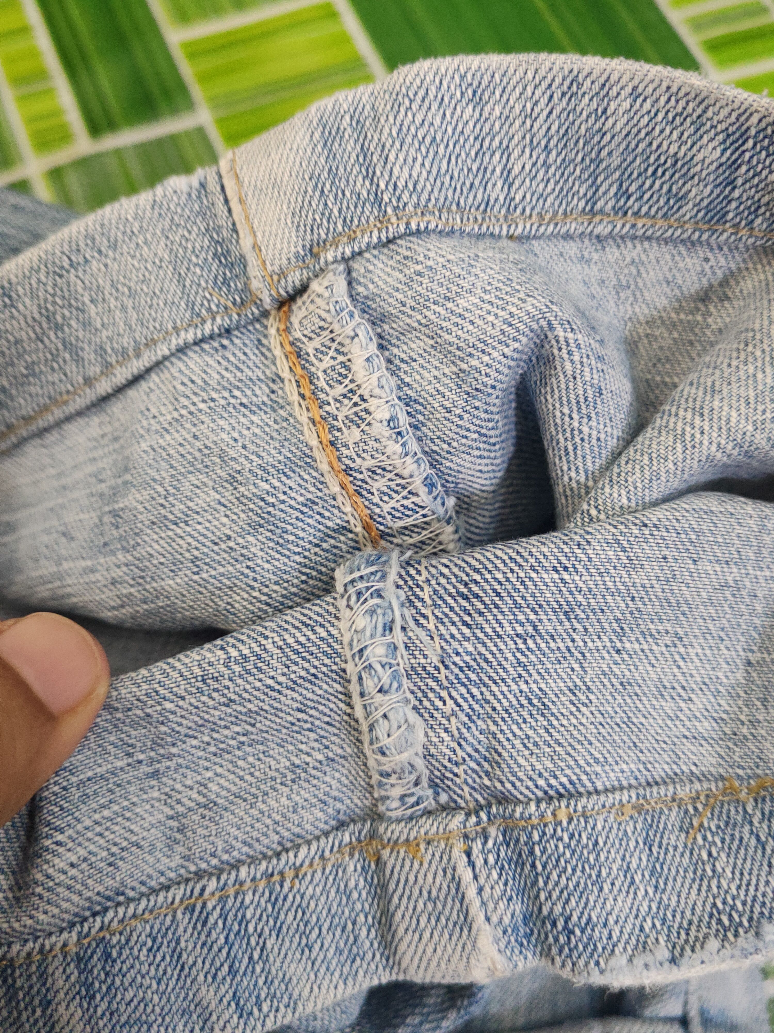 Edwin Edwin Light Blue Distressed Ripped denim Jeans #W1717 Size US 36 / EU 52 - 14 Thumbnail