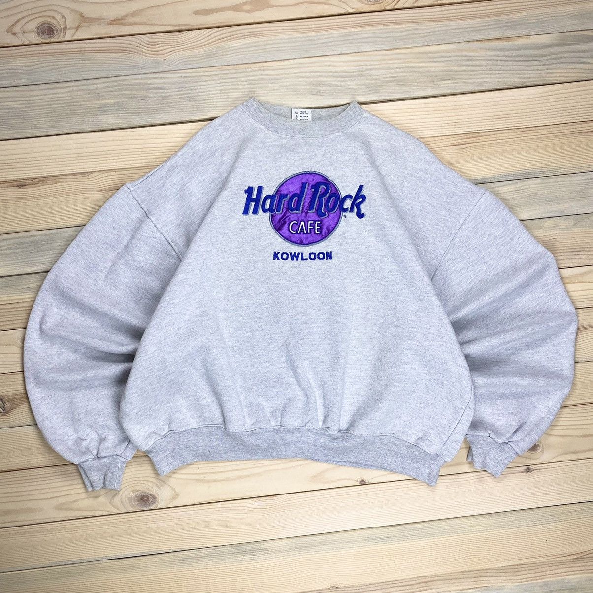 Hard Rock Cafe × Vintage 🎸Hard Rock Cafe🎸 Vintage boxy fit Sweatshirt Kowloon Size US XL / EU 56 / 4 - 2 Thumbnail