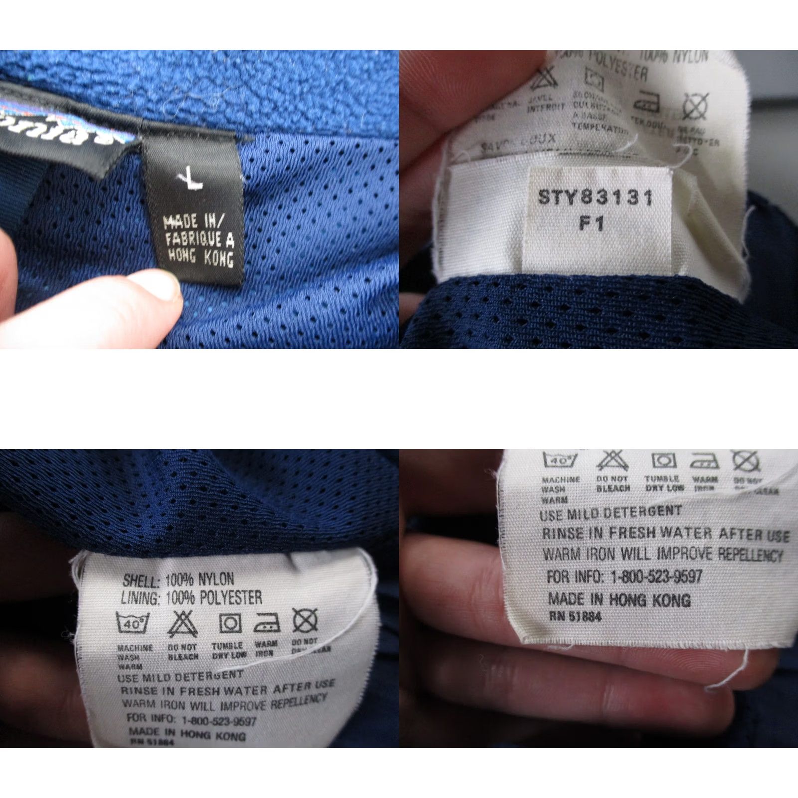 Patagonia VINTAGE Patagonia Jacket Mens L Blue Nylon Colourblock Retro Hiking Camping 83131 Size US L / EU 52-54 / 3 - 8 Thumbnail