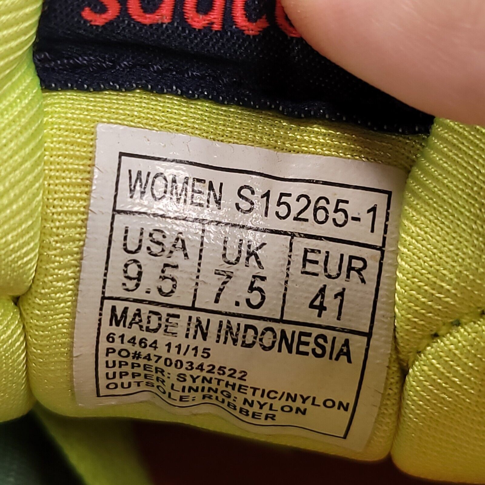 Saucony Saucony Velocity RN Shoe Women Size 9.5 S15265-1 Blue Yellow Size US 9.5 / IT 39.5 - 9 Thumbnail