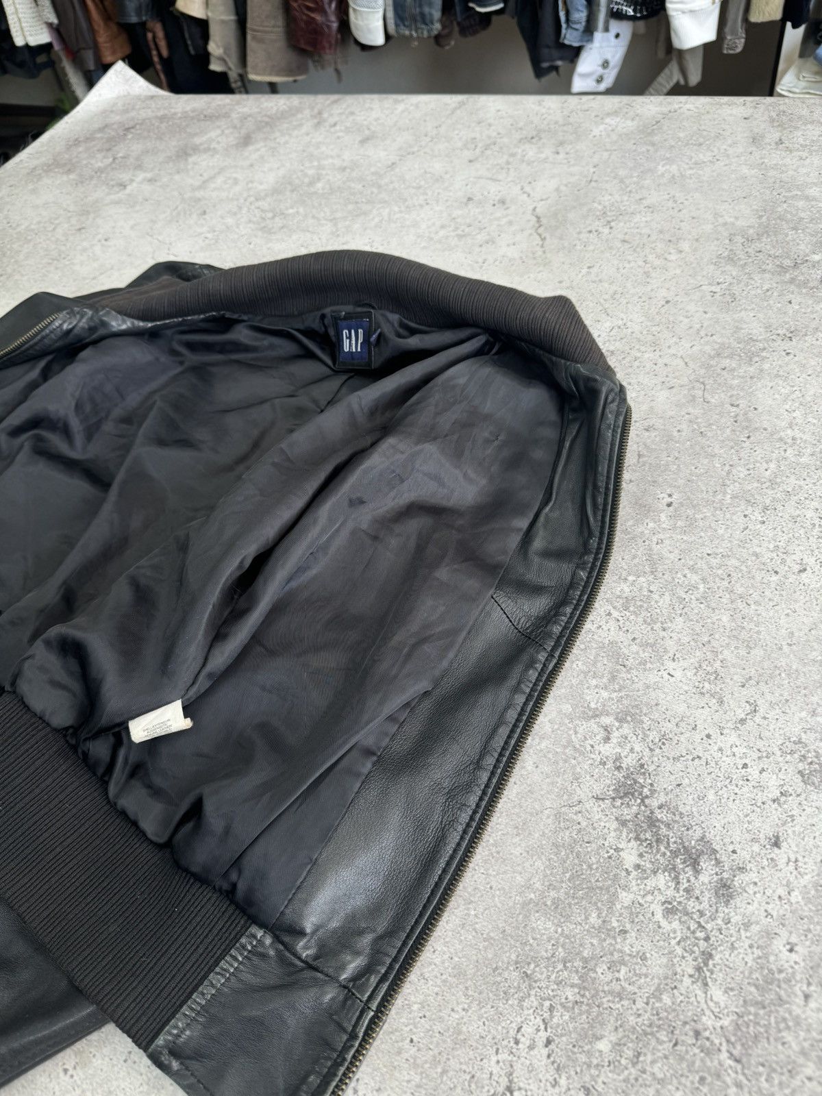 Gap Vintage Gap Leather Bomber Kanye West Style Size US S / EU 44-46 / 1 - 8 Thumbnail